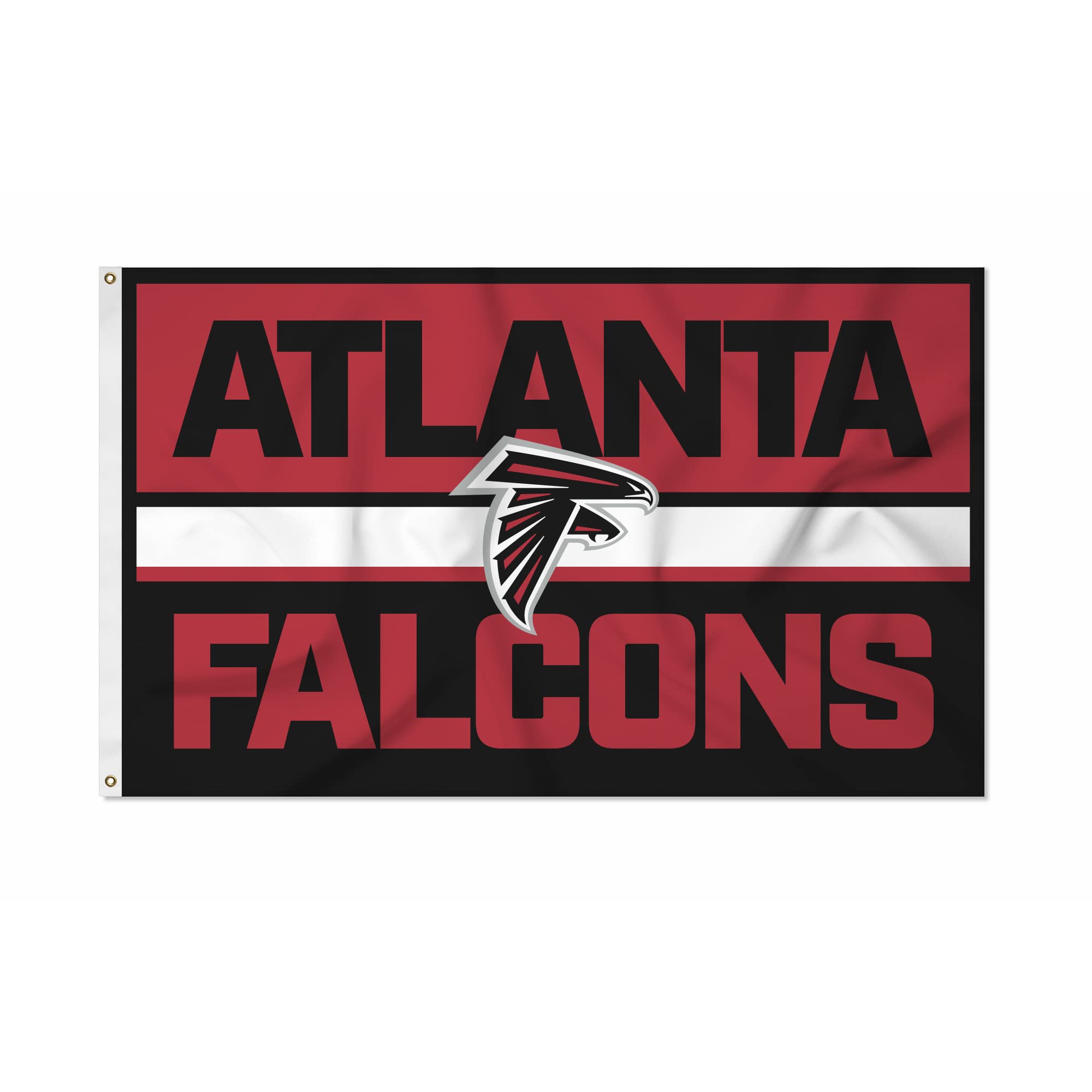 Rico Industries NFL Football Atlanta Falcons Bold 3' x 5' Banner Flag Single Sided - Indoor or Outdoor - Home Décor