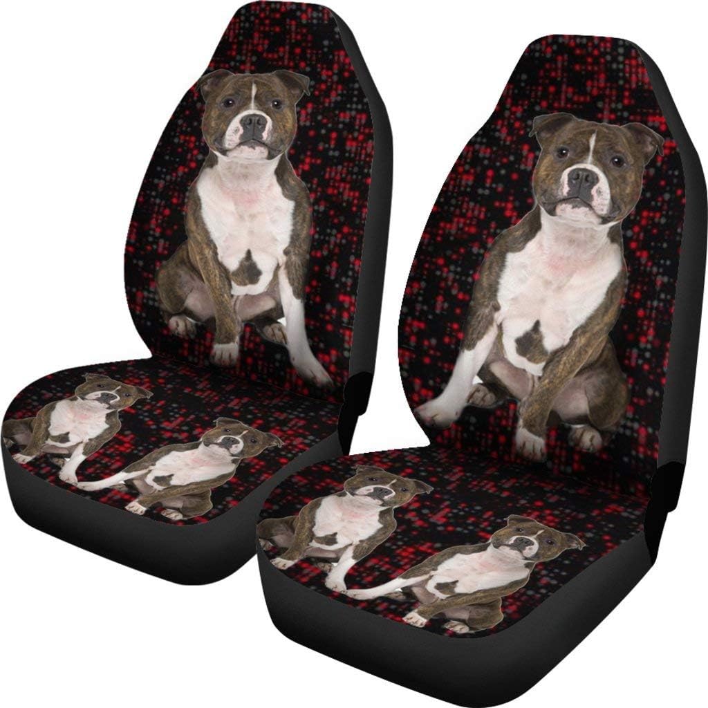 Staffordshire Bull Terrier Print Car Seat Covers