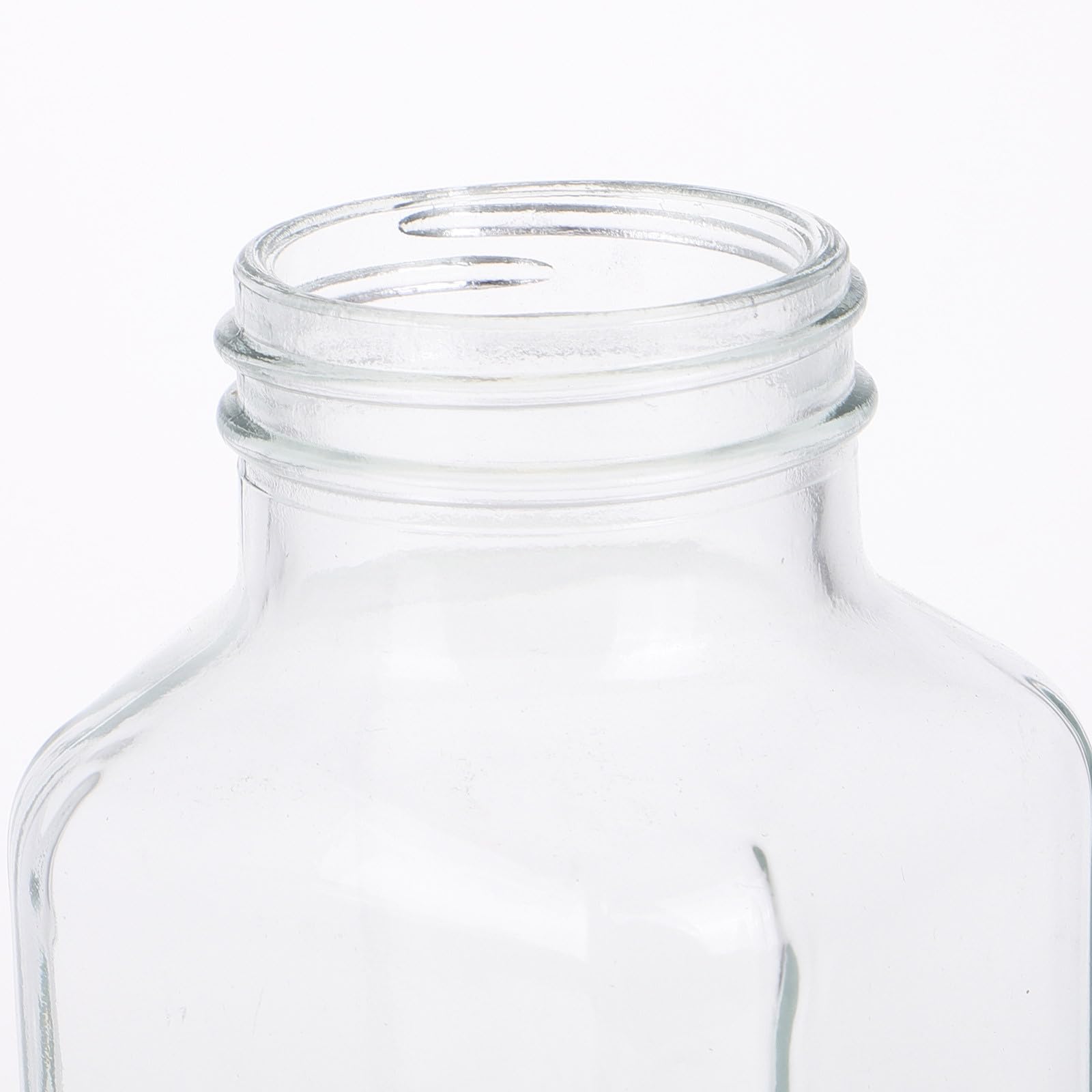 4 Piezas Botella de Vidrio Portátil 500ml con Tapa