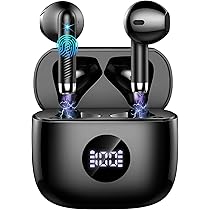Cuffie Bluetooth Auricolari Bluetooth 5.4, Cuffie Wireless con 4 ENC Cancellazione Rumore Mic, Cuffie in Ear 40 Ore di Riproduzione, Cuffie Senza Filo HiFi Stereo IP7 Impermeabili per iOS & Android