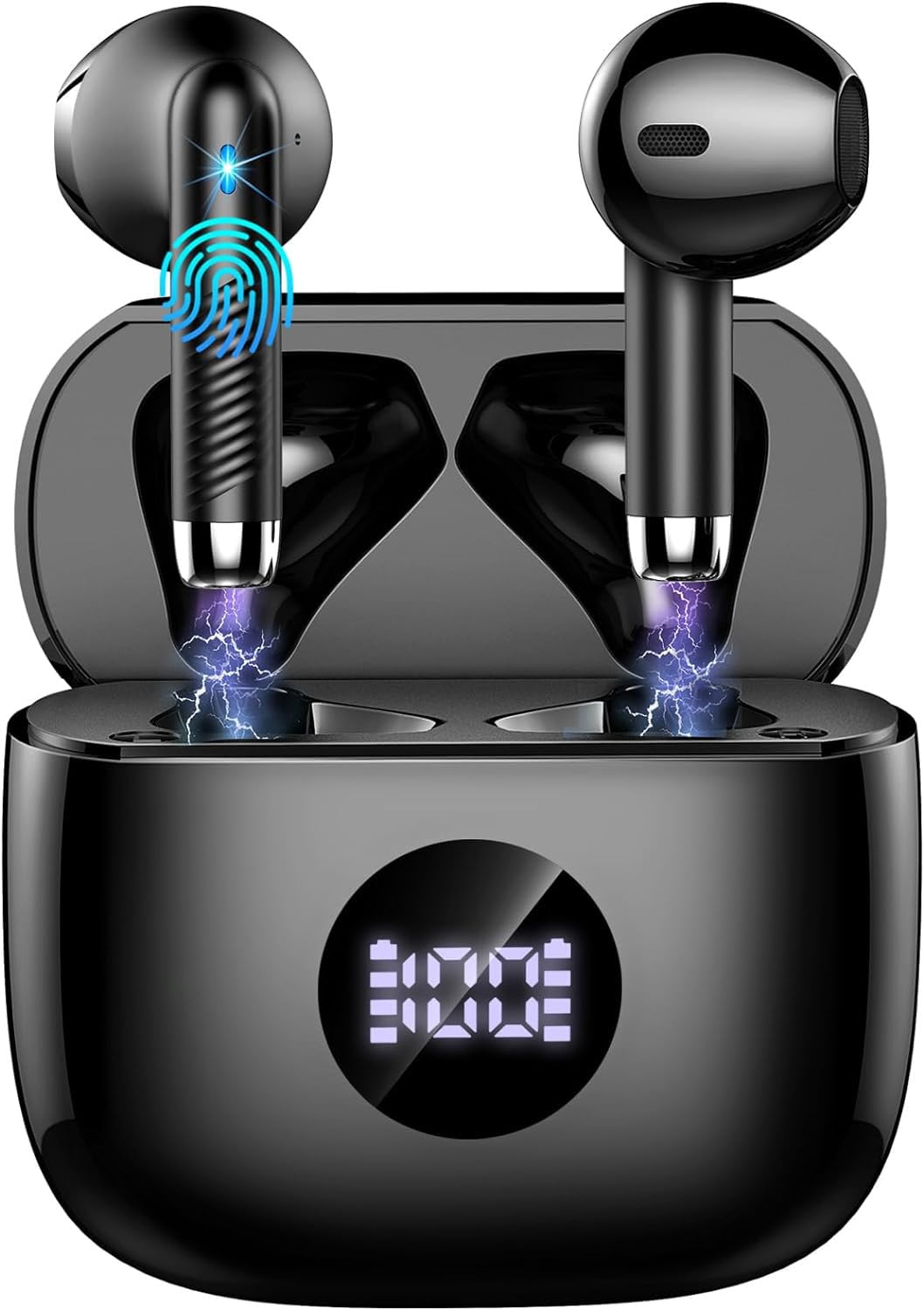 2026 Cuffie Bluetooth Auricolari Bluetooth 5.4, Cuffie Wireless con 4 ENC Cancellazione Rumore Mic, Cuffie in Ear 40 Ore di Riproduzione, Cuffie Senza Filo HiFi Stereo IP7 Impermeabili per iOS/Android