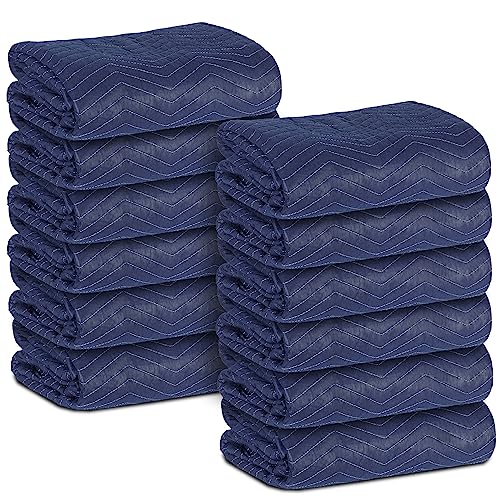 Heavy Duty Professional Moving Blankets 12 Pack