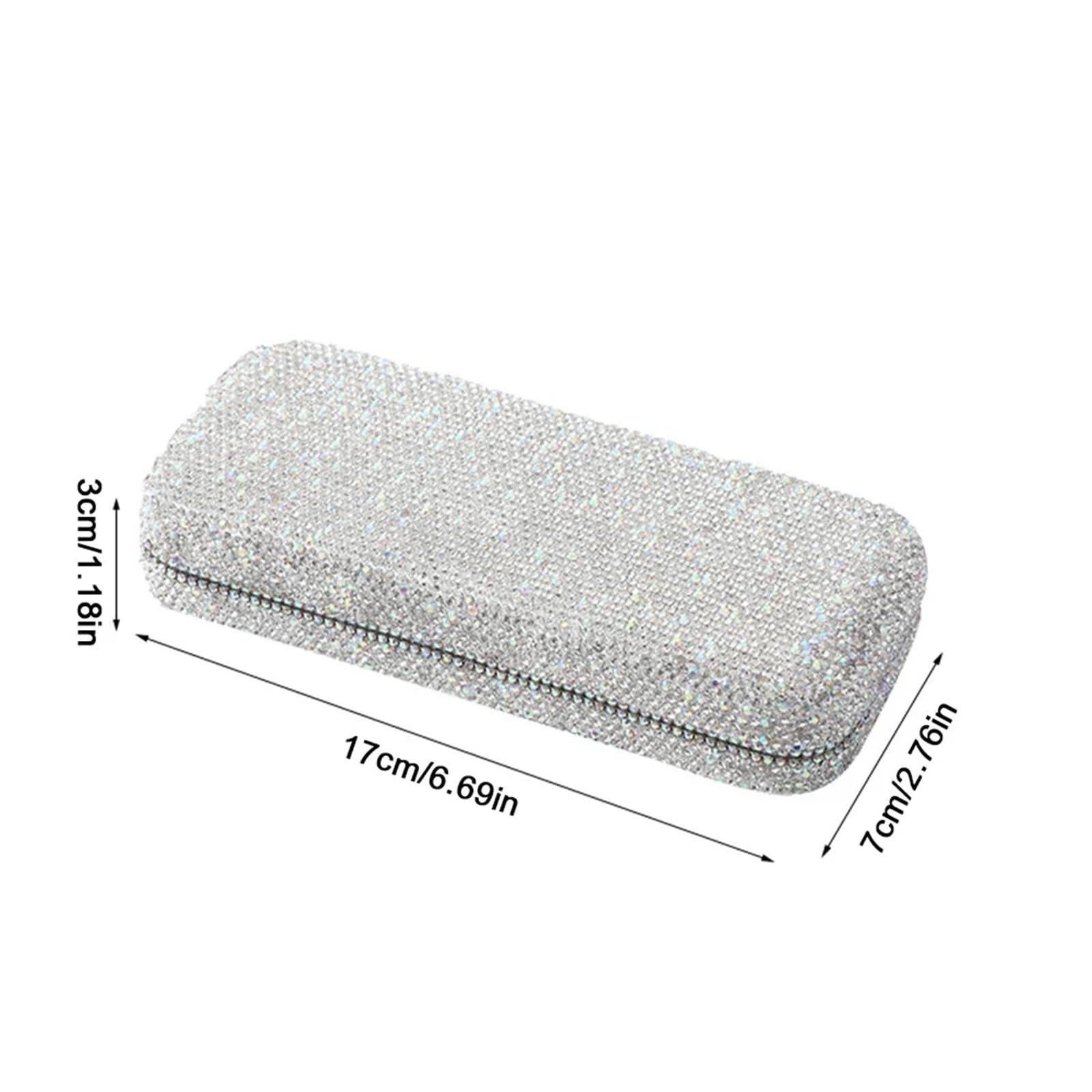 Custodia for occhiali da 2 pezzi con diamante strass protettiva sole Scatola Per Occhiali