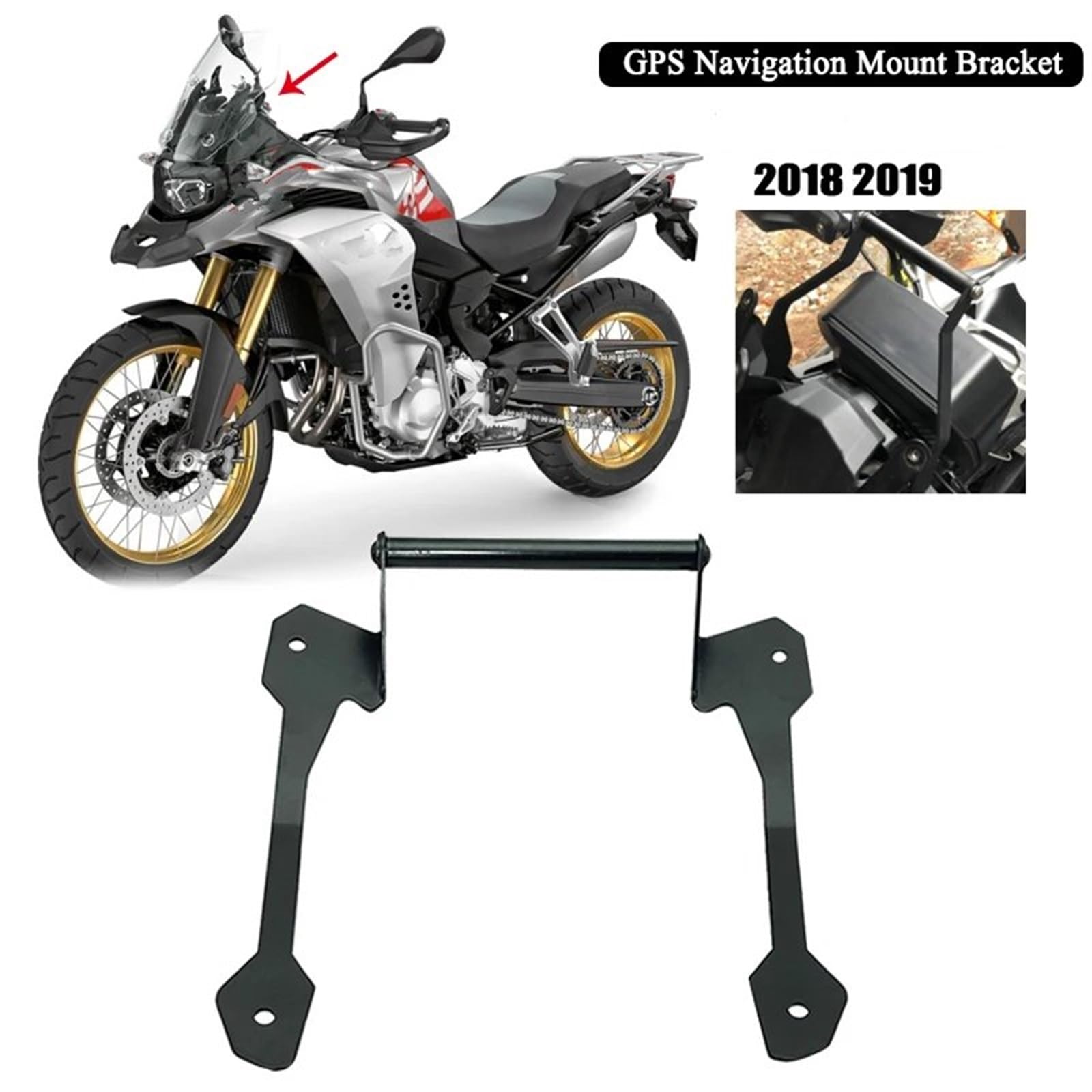 Supporto Cellulare Moto Per BMW F850GS Per ADV F 850 ​​F850 GS Per Adventure 2018 2019 Moto Cellulare Navigazione GPS 12mm Manubrio Staffa Di Supporto Montaggio