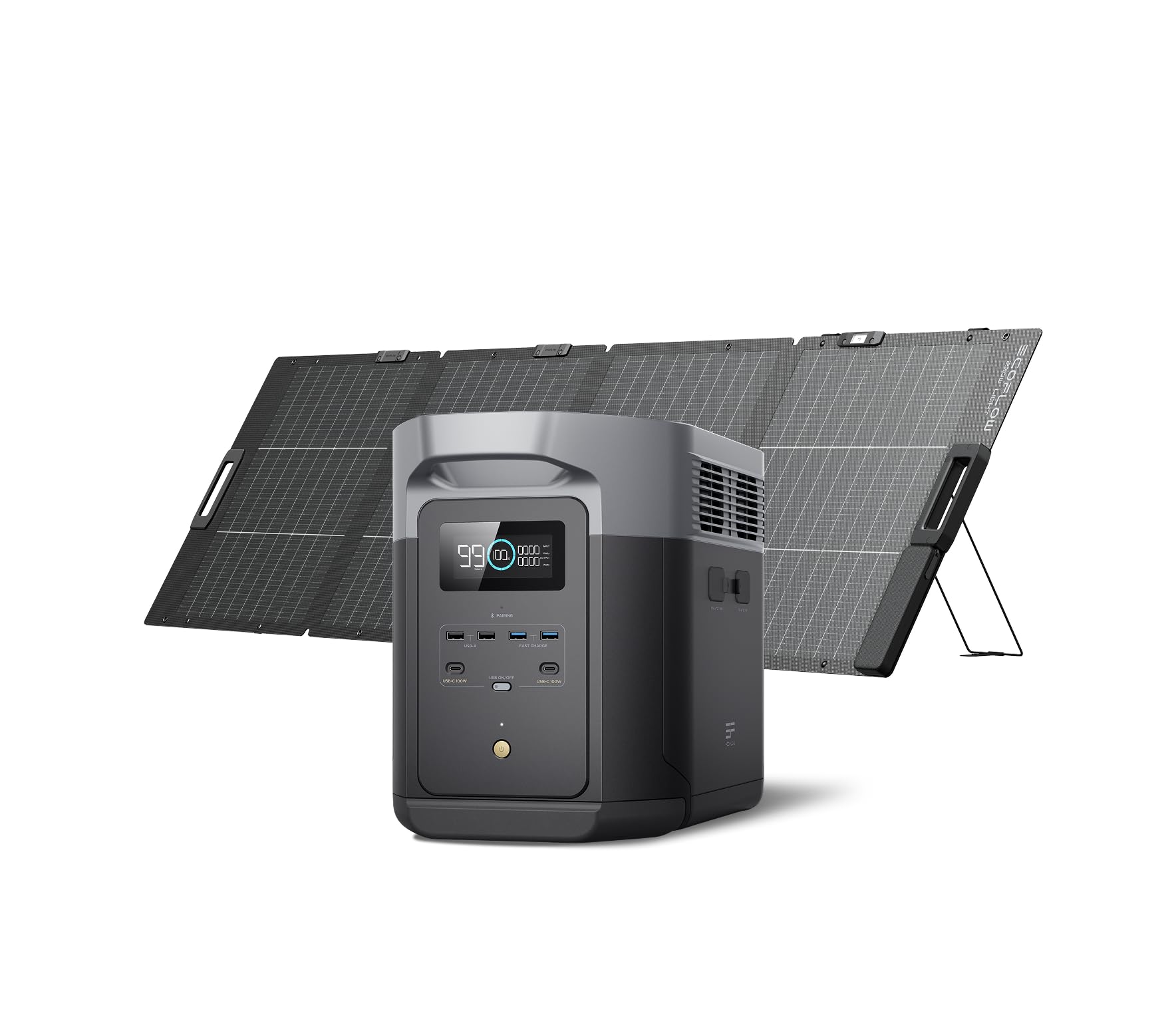 Amazon.co.jp: EcoFlow ポータブル電源 DELTA 2 Max 2048Wh+220W両面