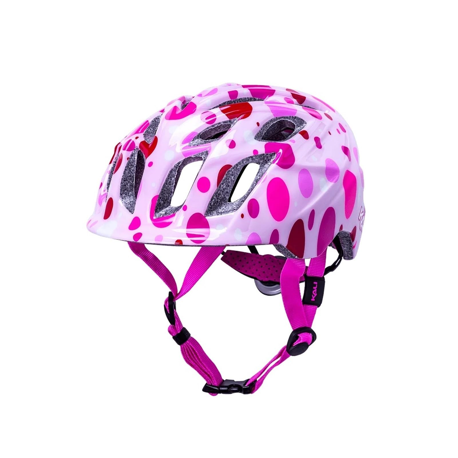 Kali Protective Chakra Child Lighted All Round Kids Enduro, Trial and Mountian Bike Cycling Helmet with Lifetime Crash Replacement - Confetti Gloss Pink S
