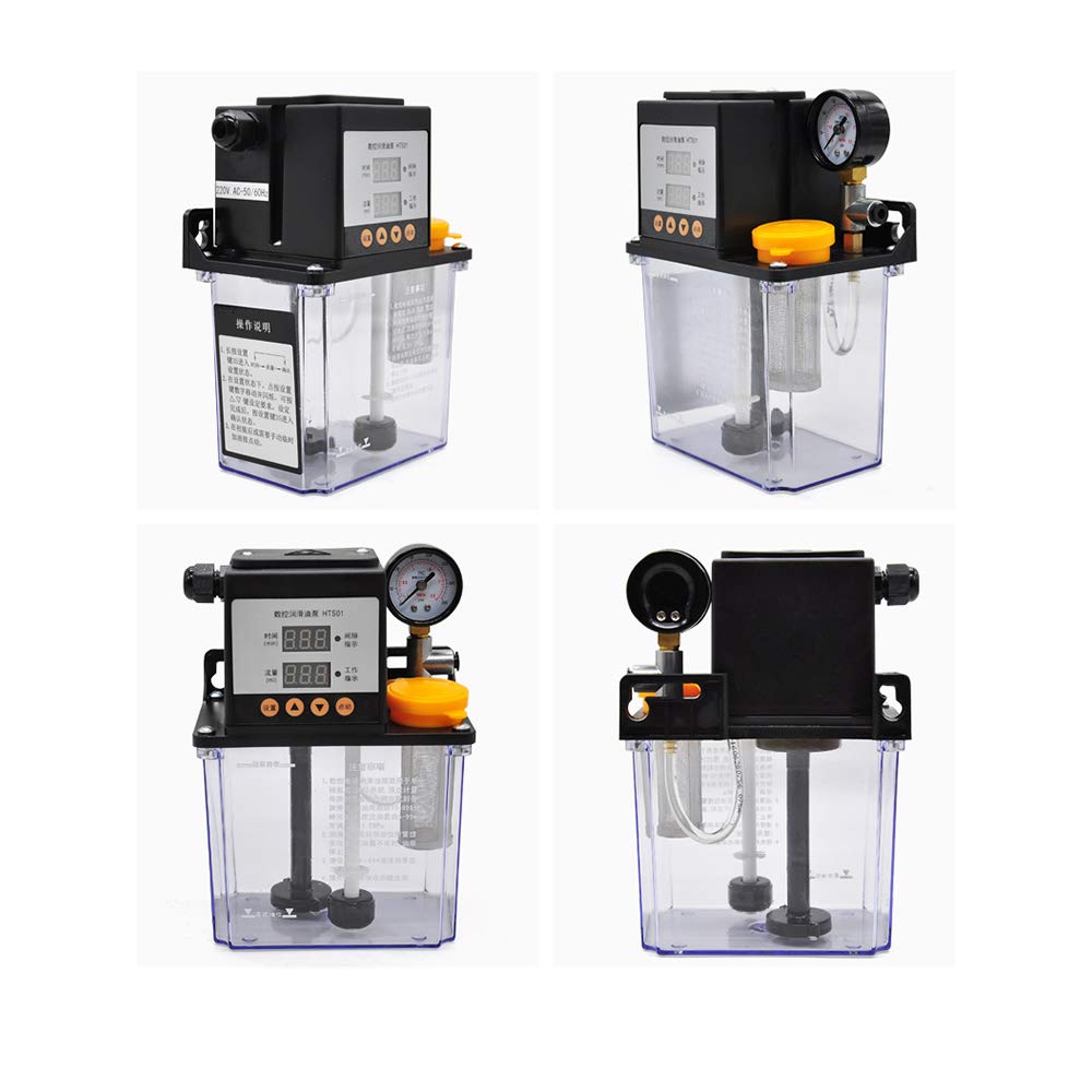 Bomba De Aceite Lubricante Eléctrica 220V 4L - Automática Para Máquinas CNC, Centros De Mecanizado Y Herramientas