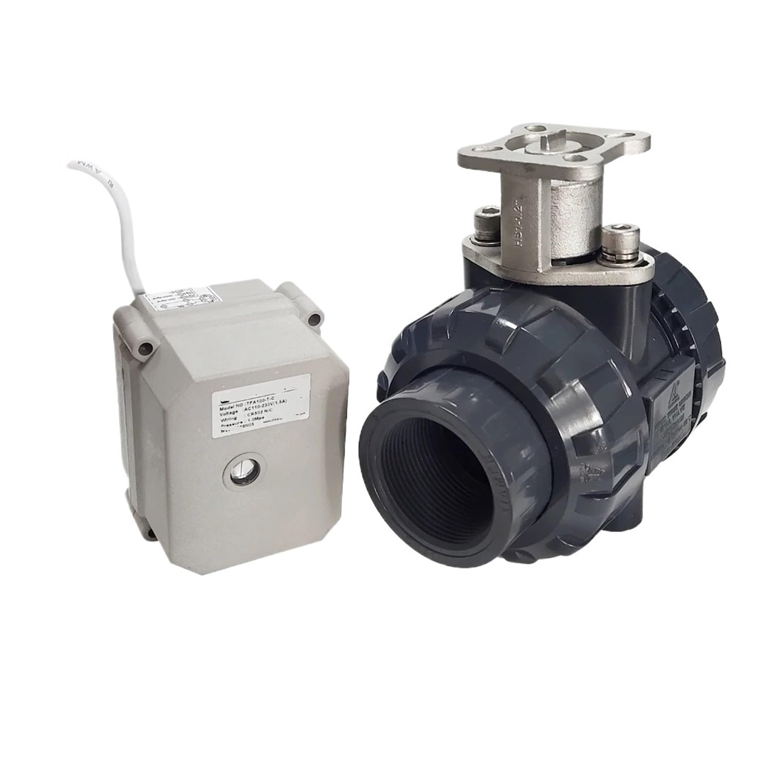 DN50 Electric Motorized UPVC Valve 2/3/5/7 Wires