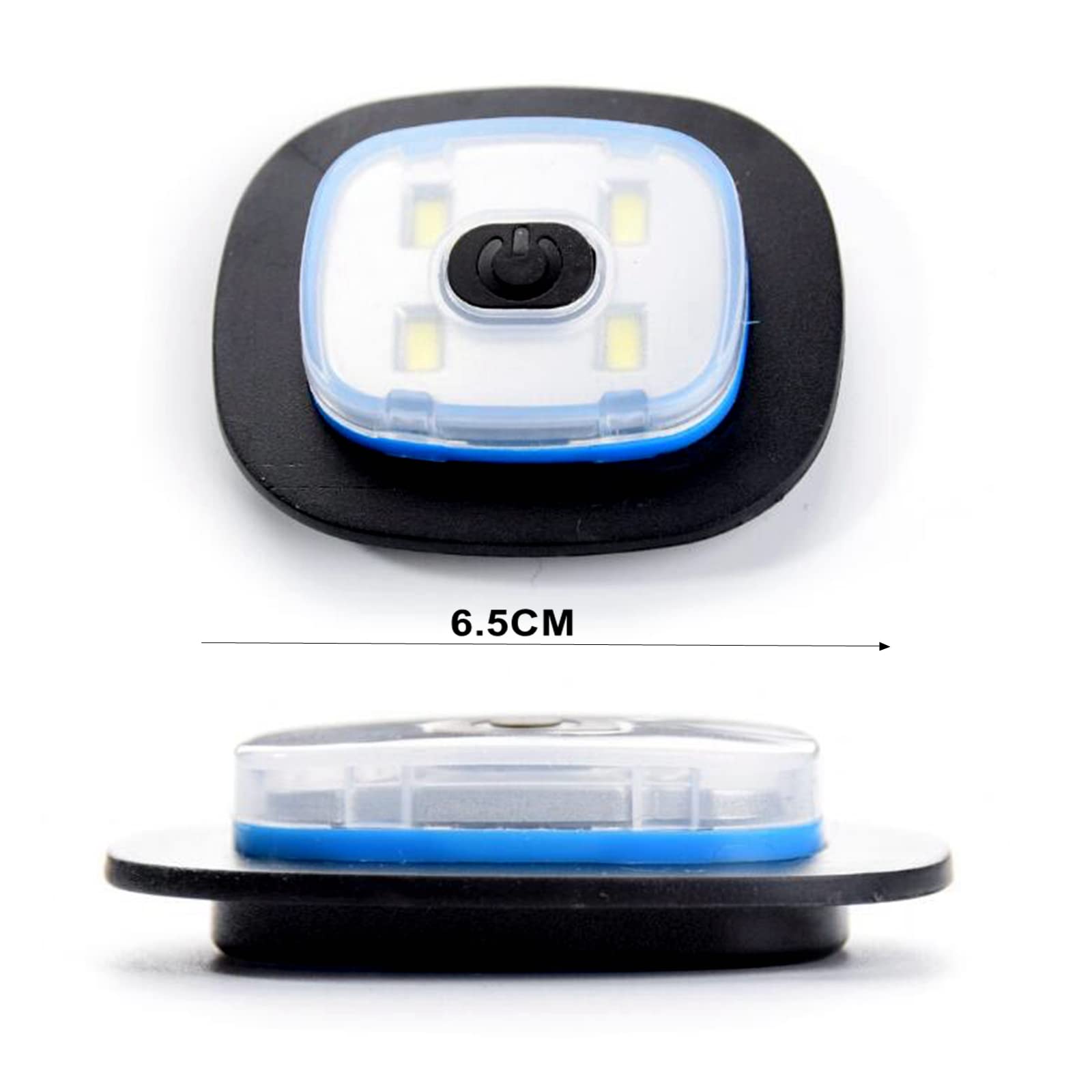 Gasusen 2PCS USB Rechargeable Light for LED Beanie Hat, Replaceable Headlamp Cap DIY Replacement Hat LED Light for Men and Women, Black (A)