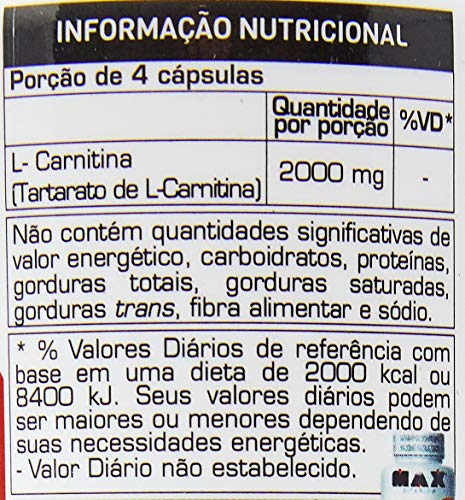 L-Carnitine 2000-120 Cápsulas, Max Titanium