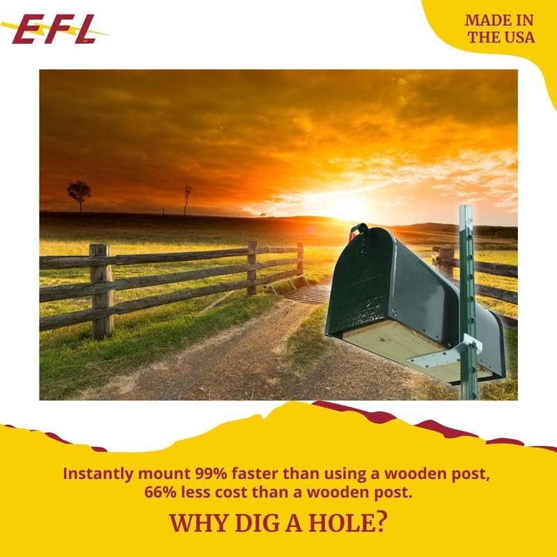 Miniatura 7 de T-Post Bracket 3" (Horizontal) 6-Pack