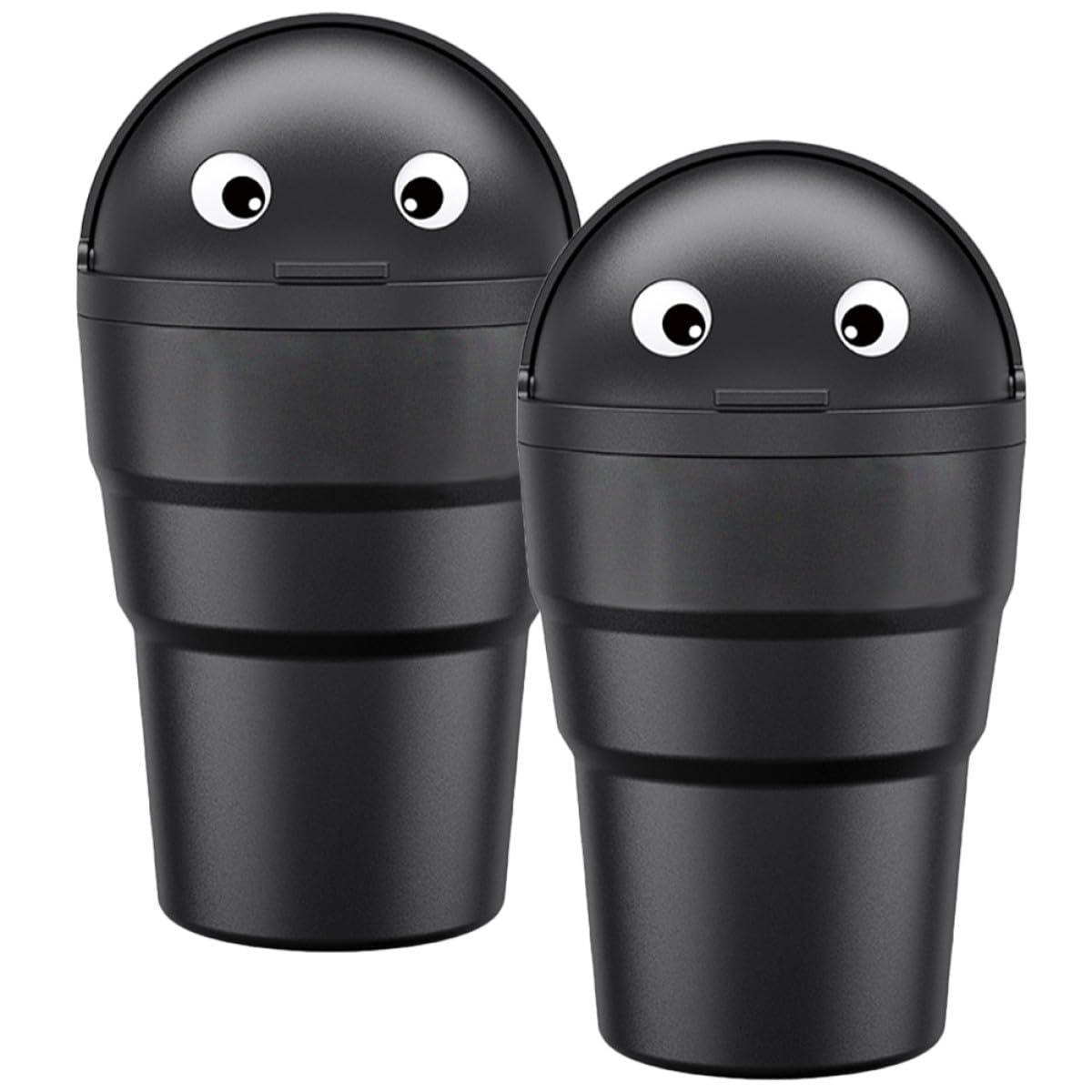 Bote de basura para coche pequeño minicubo portátil negro con tapa para accesorios 8