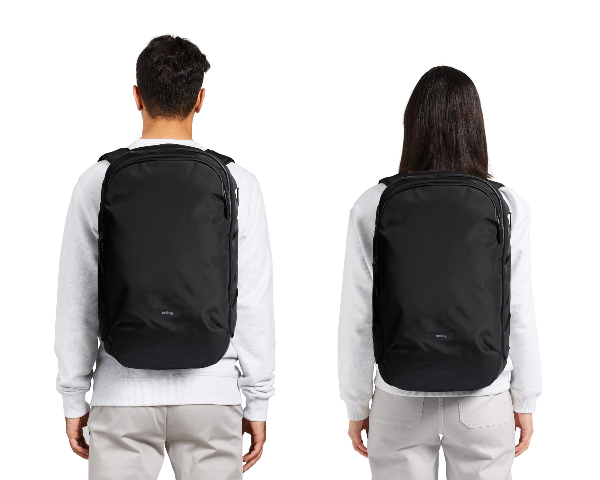 17 inch laptop backpack with hip belt Luka 17 inch Laptop Backpack- MATTE BLACK