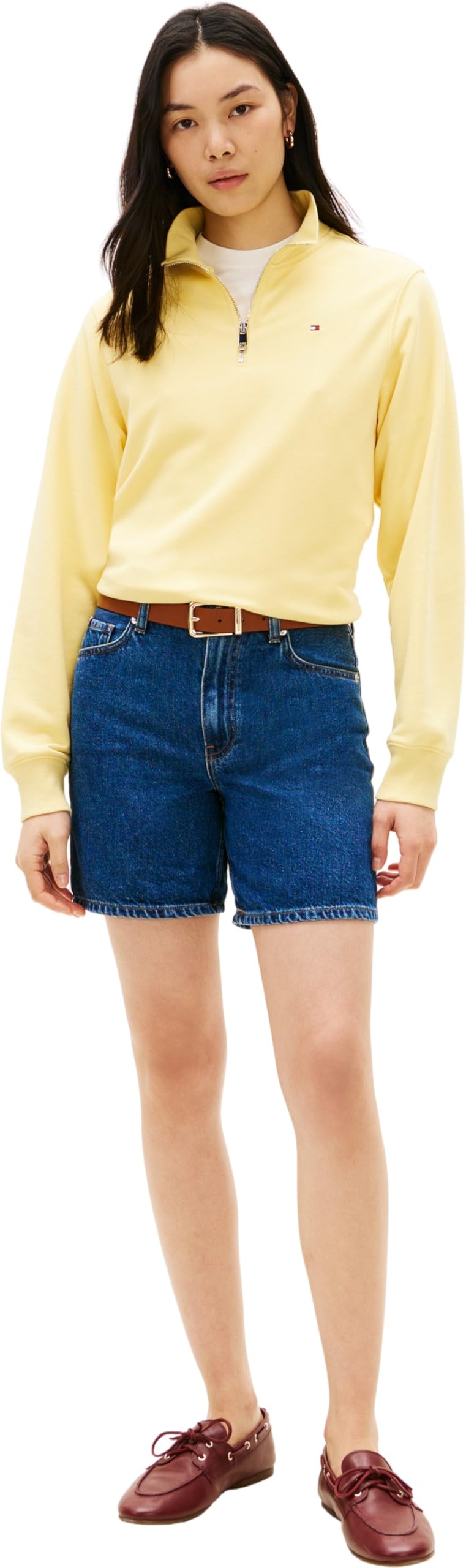 Tommy Hilfiger Dnm Emi Straight Short Rw Ww0ww48598 - Szorty z 5 kieszeniami Kobiety