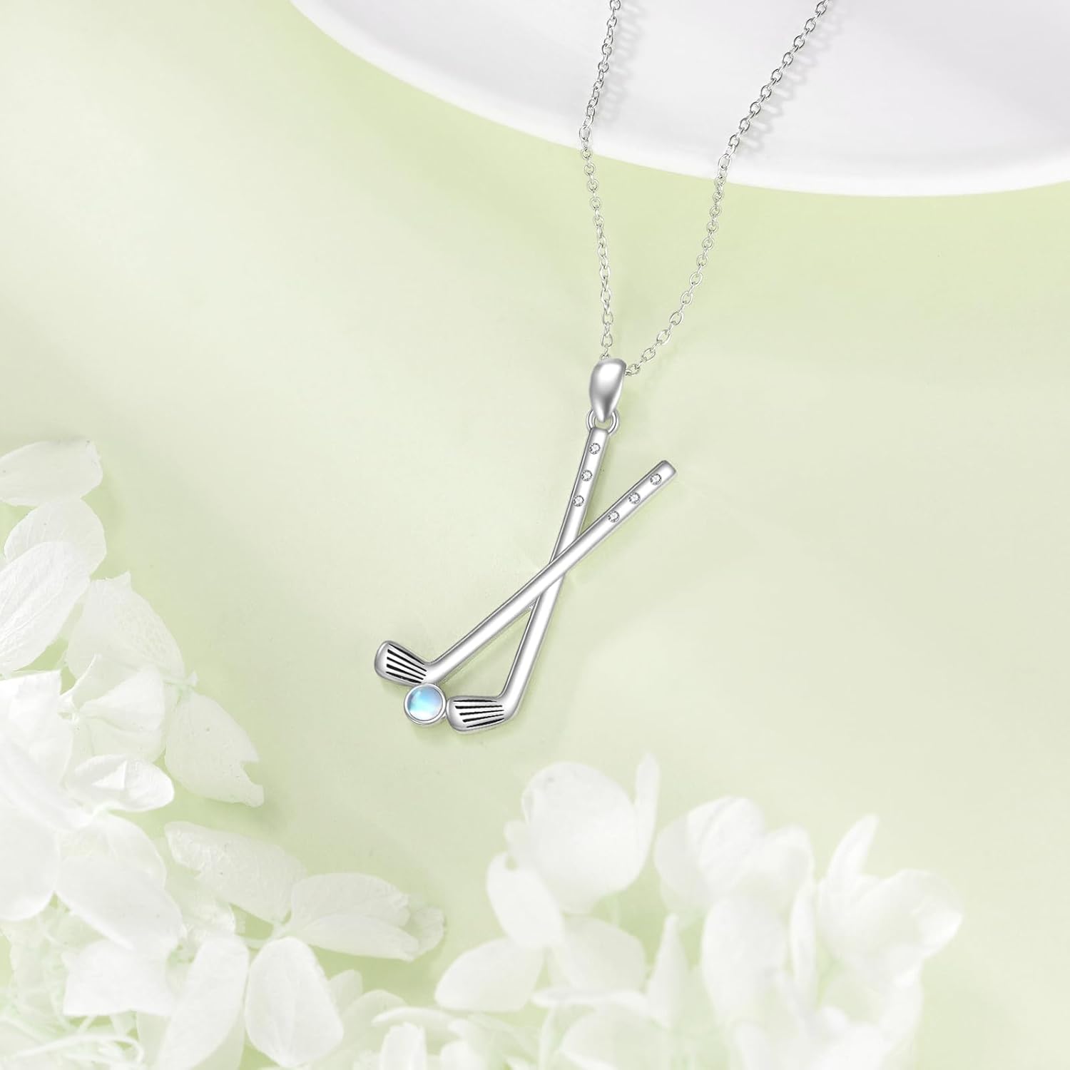 YAFEINI 925 Sterling Silver Daisy/Flute/Music Note/Guitar/Eight Ball/Golf Necklace Flower/Music Pendant Jewelry for Women - Image 3