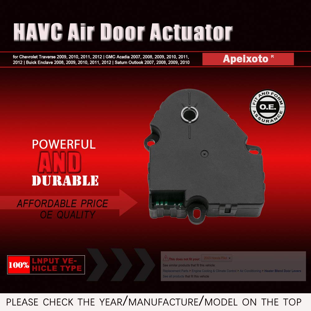 Blend Door Actuator Replaces OE NUMBER 1573989, 604140, 20826182