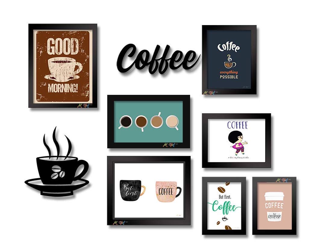 Art Street I LOVE Coffee Framed Poster Set for Coffee Decor Wall Art Posters for any Kitchen, Home Decoration, Cafe Bar, Dinner or Restaurant.-image-18