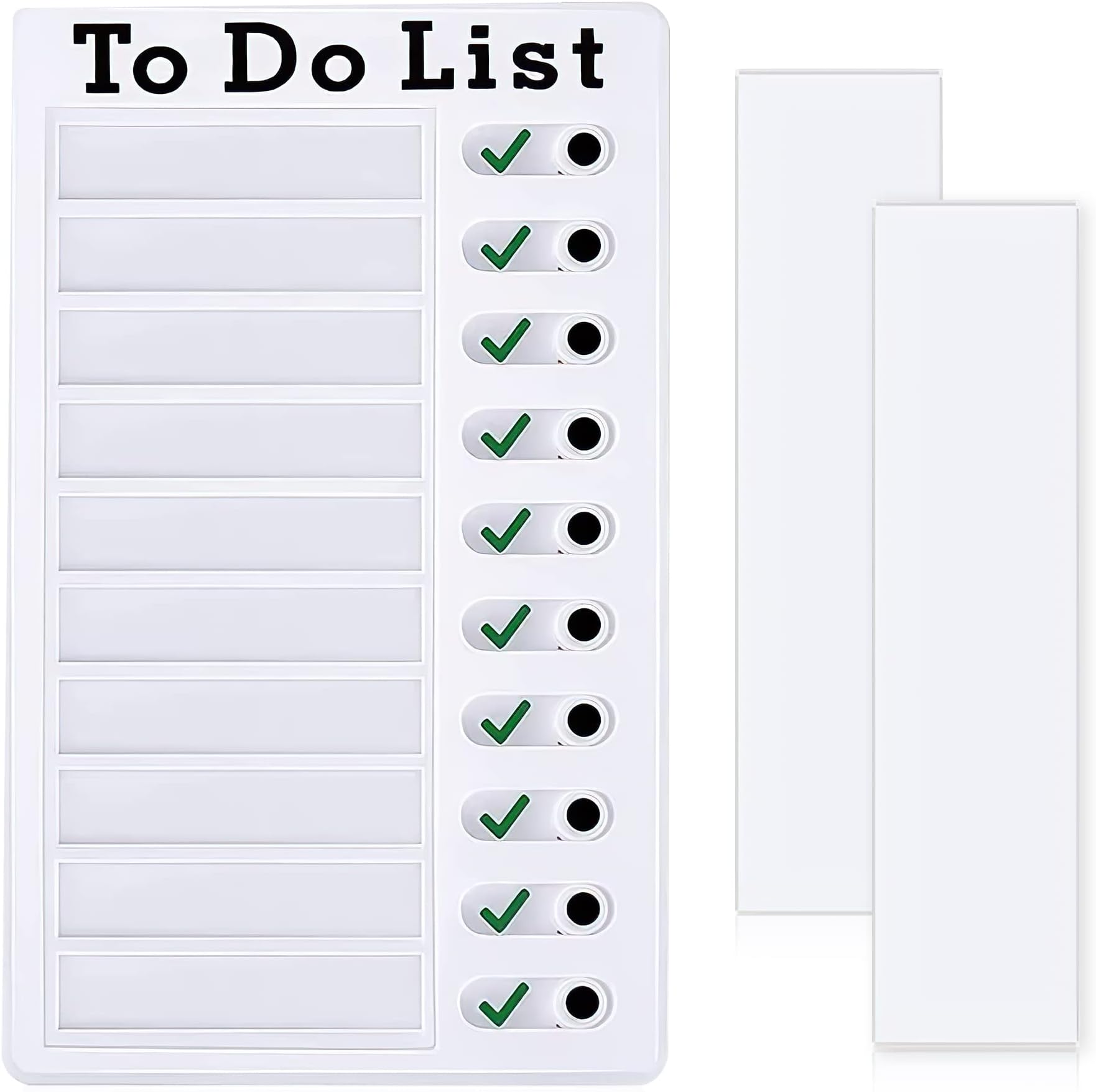 ZZLBZN to Do List Checklist Board, Chores Chart for Kids Daily Weekly Planner, Detachable and Reusable Plastic RV Checklist Chore Chart Planner Whiteboard for Home Trave Learn