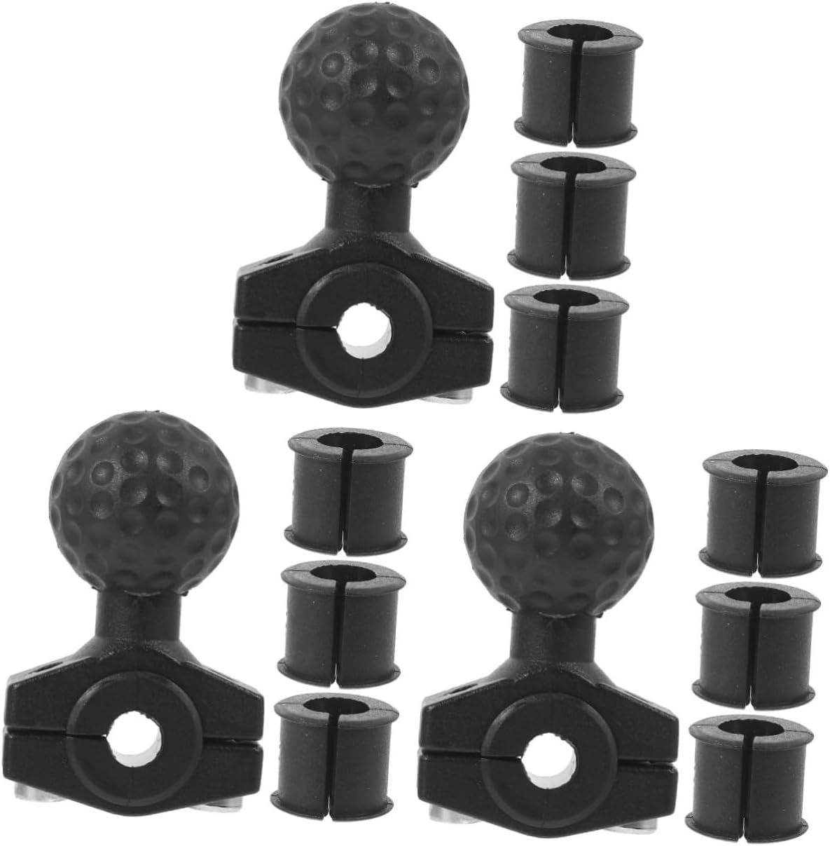 Alipis 3pcs Motorcycle Mirror Mount Handlebar Clamp Bracket Adjustable Rearview Mirror Clip for Easy Installation and Compatibility Various Motorcycles