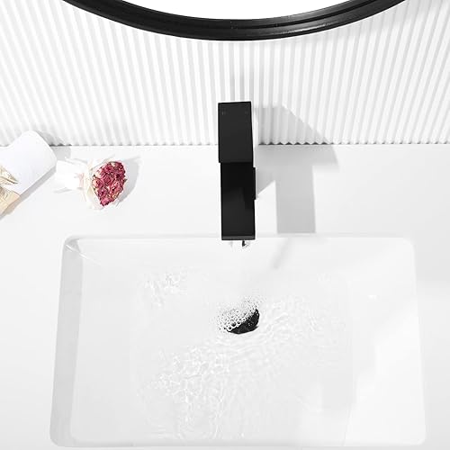 Miniatura 7 de Grifo de lavabo de baño de una sola manija de 4 pulgadas, NS-SF01-ORB+BF3530-MB