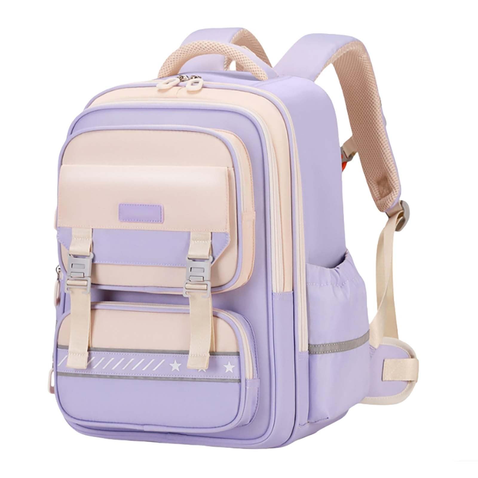 Zaino Scuola Bambina elementari, Zaino Asilo Bimba Zainetto | Zaino Scuola Ragazza medie Luminoso E Fluorescente Zaini Elementare Originale E Divertente Back To School
