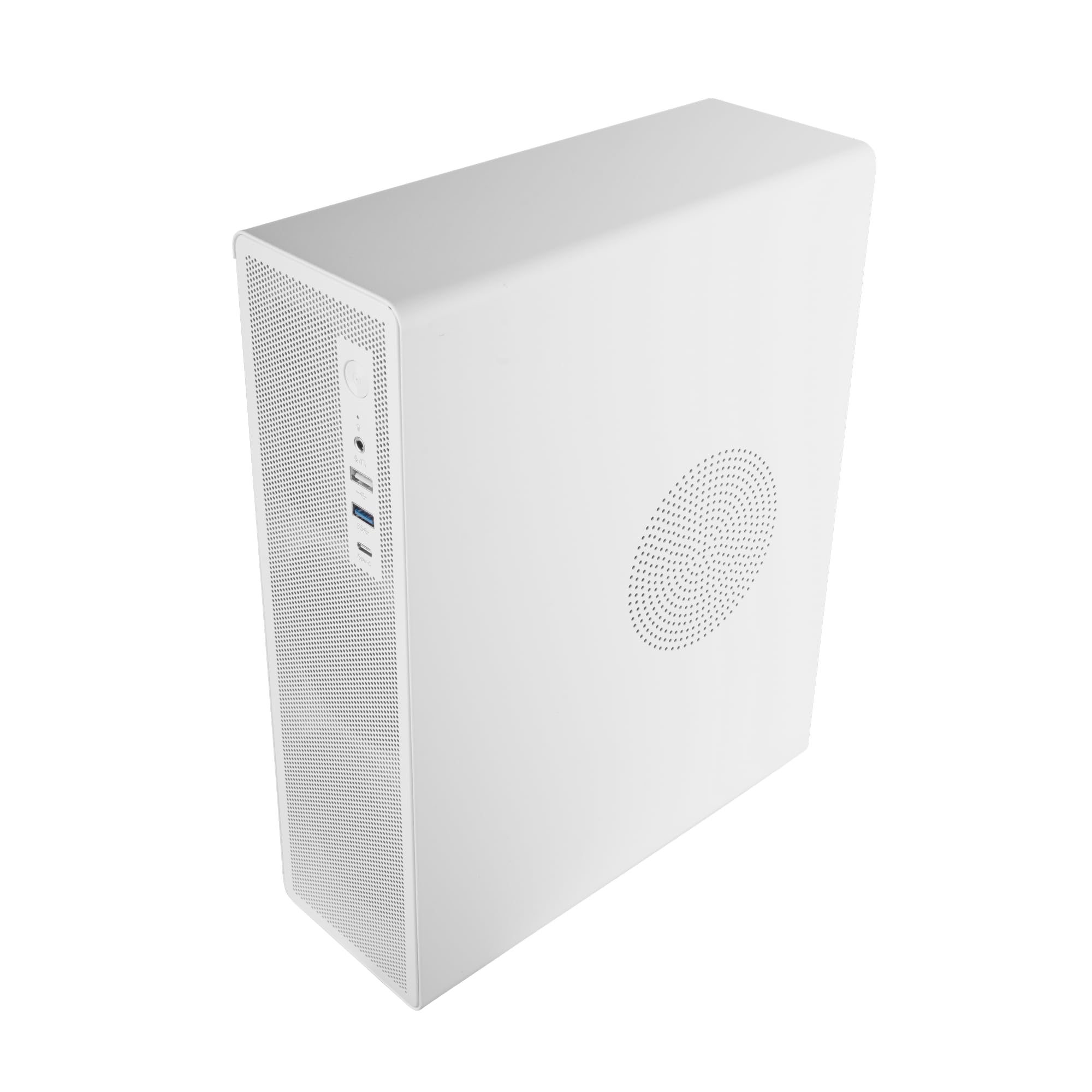 Tacens AEROSLIM500, Obudowa PC MicroATX, Panele Mesh Przeciwkurzowe, Zasilacz TFX 500W, Przedni Wentylator FDB 90mm, Smukła Mini Wieża Kompatybilna z MicroATX i Mini-ITX, USB-C i USB 3.0, Biały