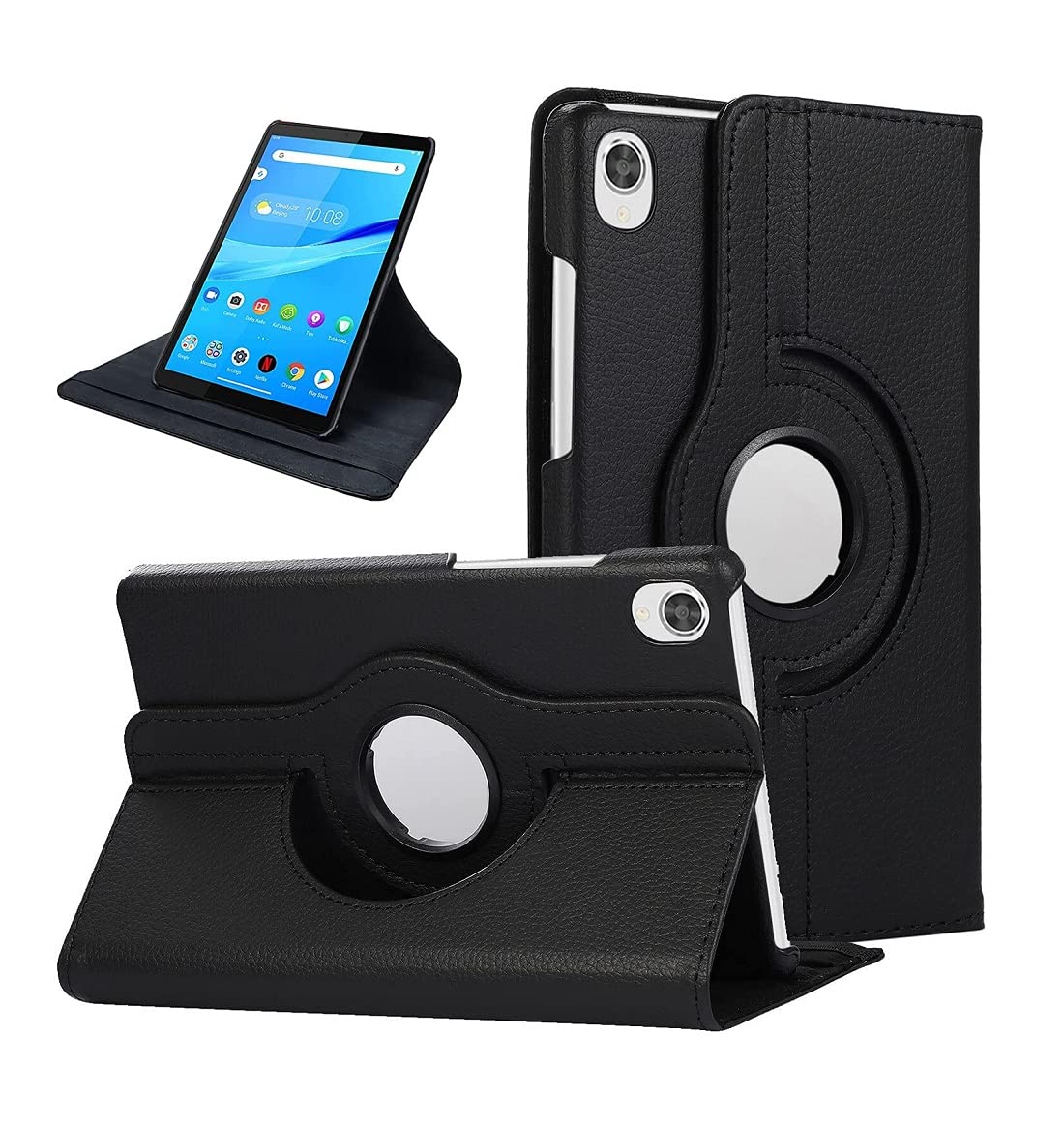 Eleqzun 360 Degree Rotate Synthetic Leather Flip Cover Case for Lenovo TAB M8 (2019) (Black) (B09GKC942Q) Amazon Price History, Amazon Price Tracker