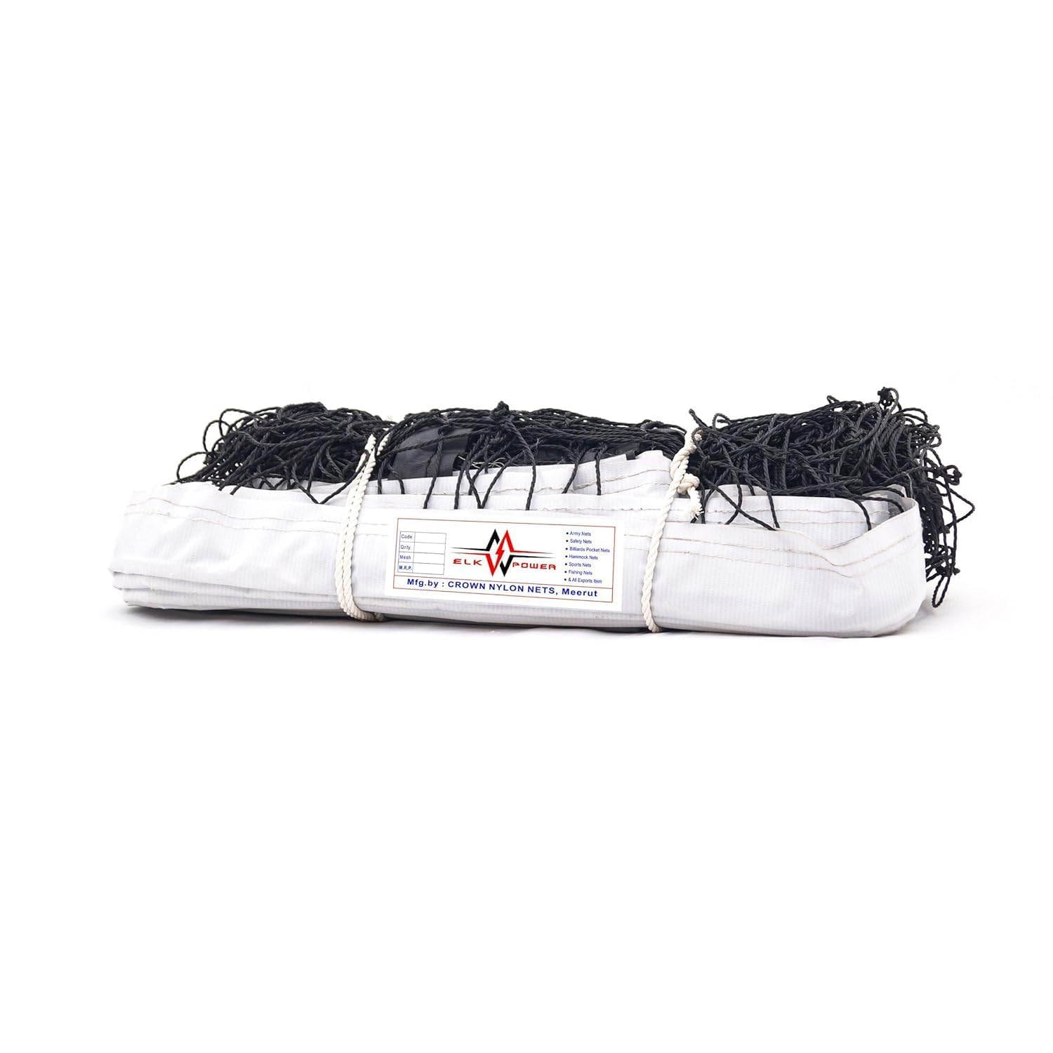 Elk Power 33x3 ft Heavy-Duty Machine-Made Nylon Volleyball Net – Black | Professional Outdoor & Indoor Net with 4-Sided Reinforced Tape-picture-25