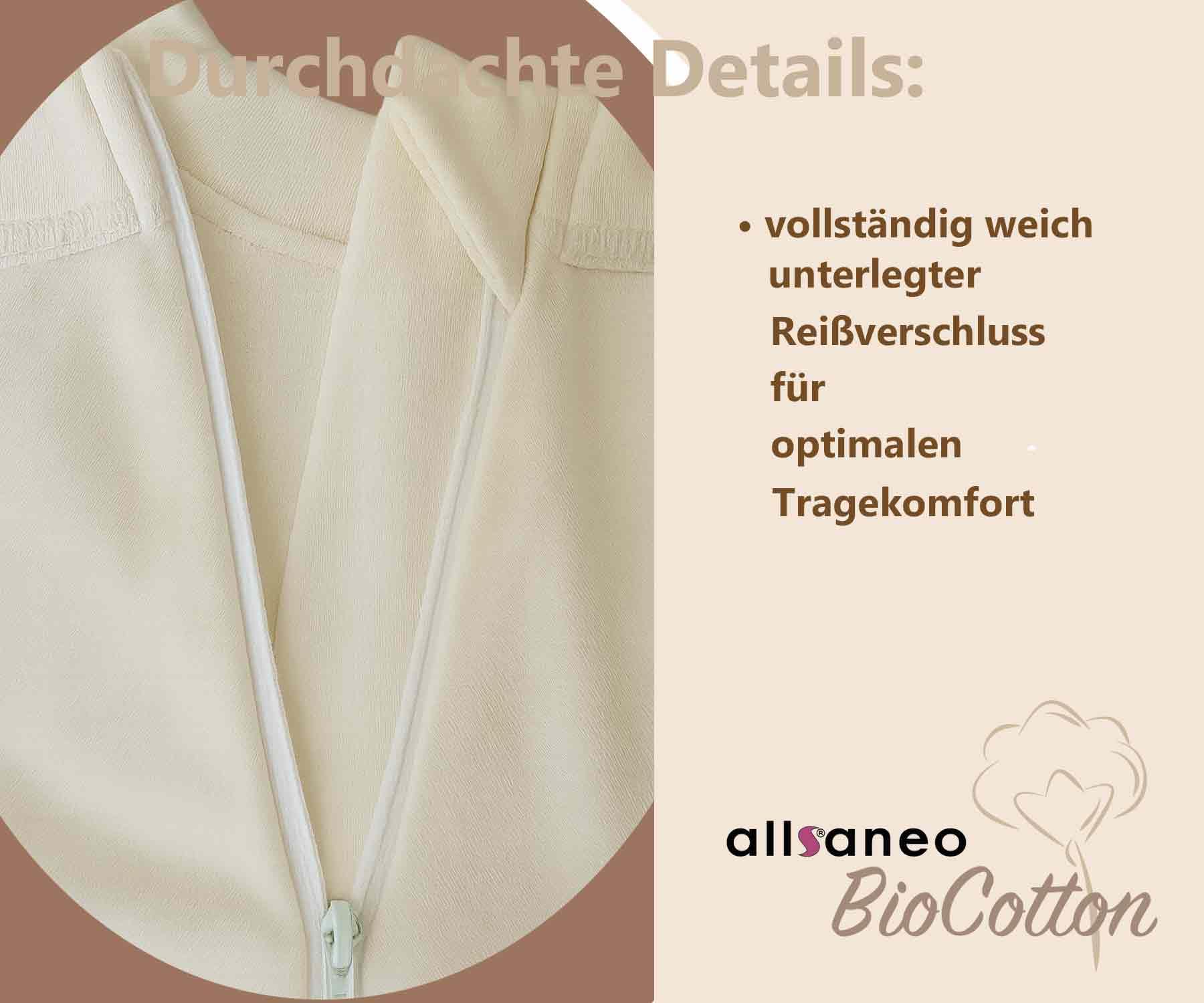 Neurodermitisoverall aus Bio-Baumwolle, Kratzschutz-Anzug bei Neurodermitis mit angenähten Handschuhen und Füßlingen