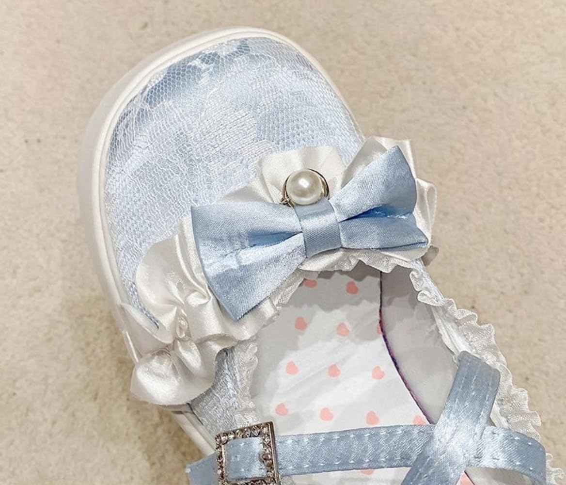 Jirai Kei Platform Emo Shoes Harajuku Gyaru Mary Jane Cutecore Canvas Ankle Strap Round Toe Y2K Tenshi Kawaii Comfort Wear Walking Shoes Jfashion Goth Punk Lolita Shoujo Outfit for Women Girls