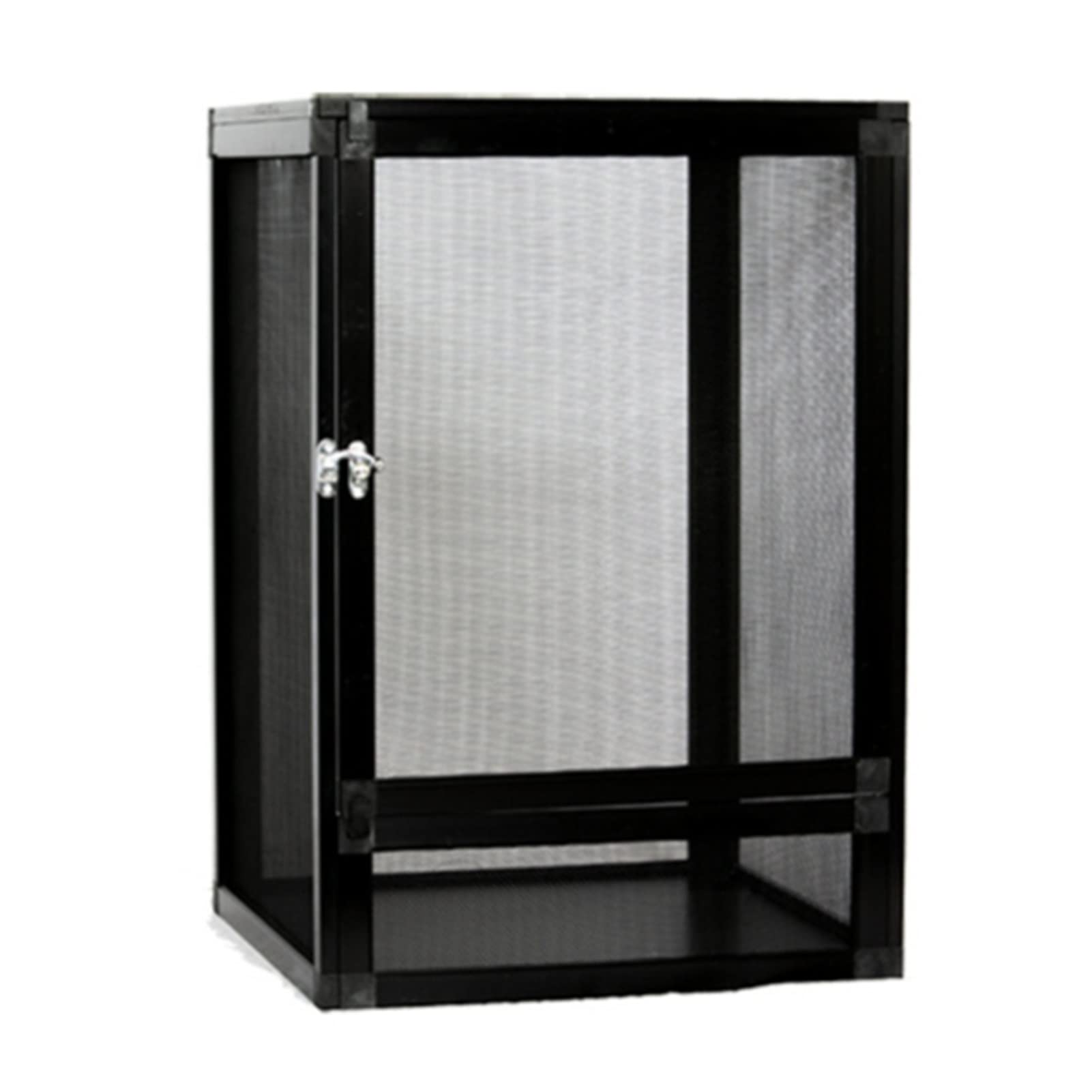 Terrarium pour reptiles sans humidité stagnante : cage d'élevage portable en maille noire
