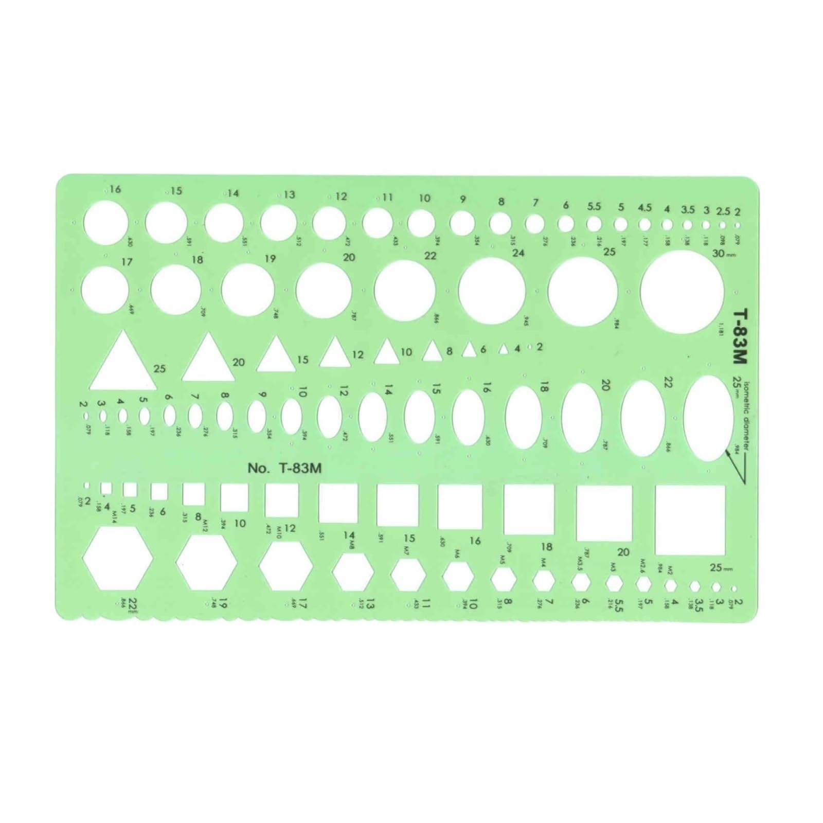 Ruler for Diamond Painting Jewelry Design Template Diamond Gemstone Drafting Ruler Kit Formwork Rulers Designer Tools Supplies(1pc T-83M)