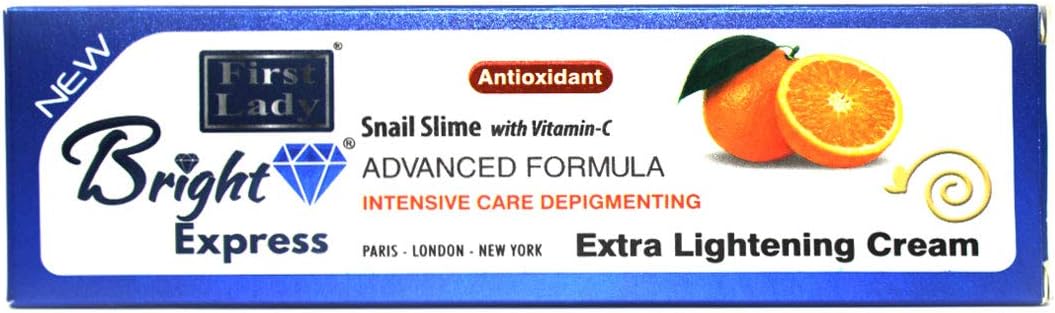Bright Express Vitamin C & Snail Mucin Extra Strong Skin Brightening Cream Tube 50g, with Kojic Acid, for dark spots melanin