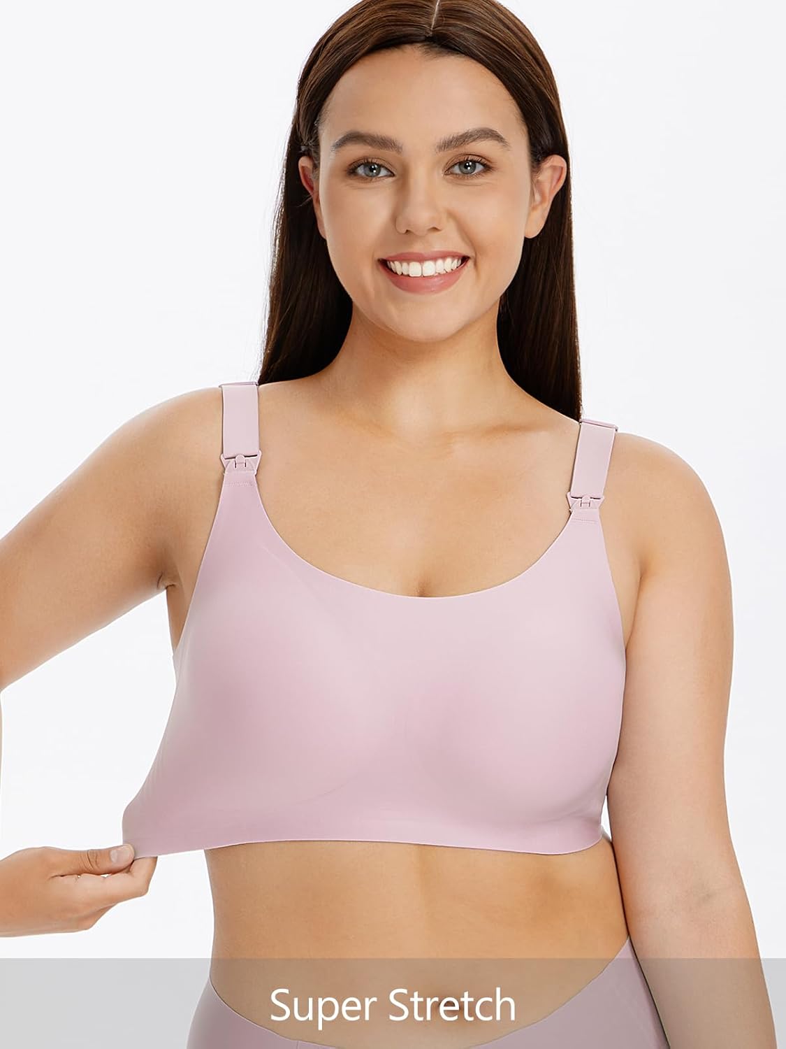 Angelhood Seamless Nursing Bra for Women Wire Free Full Coverage Comfort Maternity Bra with Extra Extender,3P - Image 2