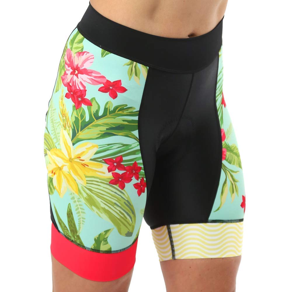 Womens Padded Cycling Shorts Chamois Compression Bike Short