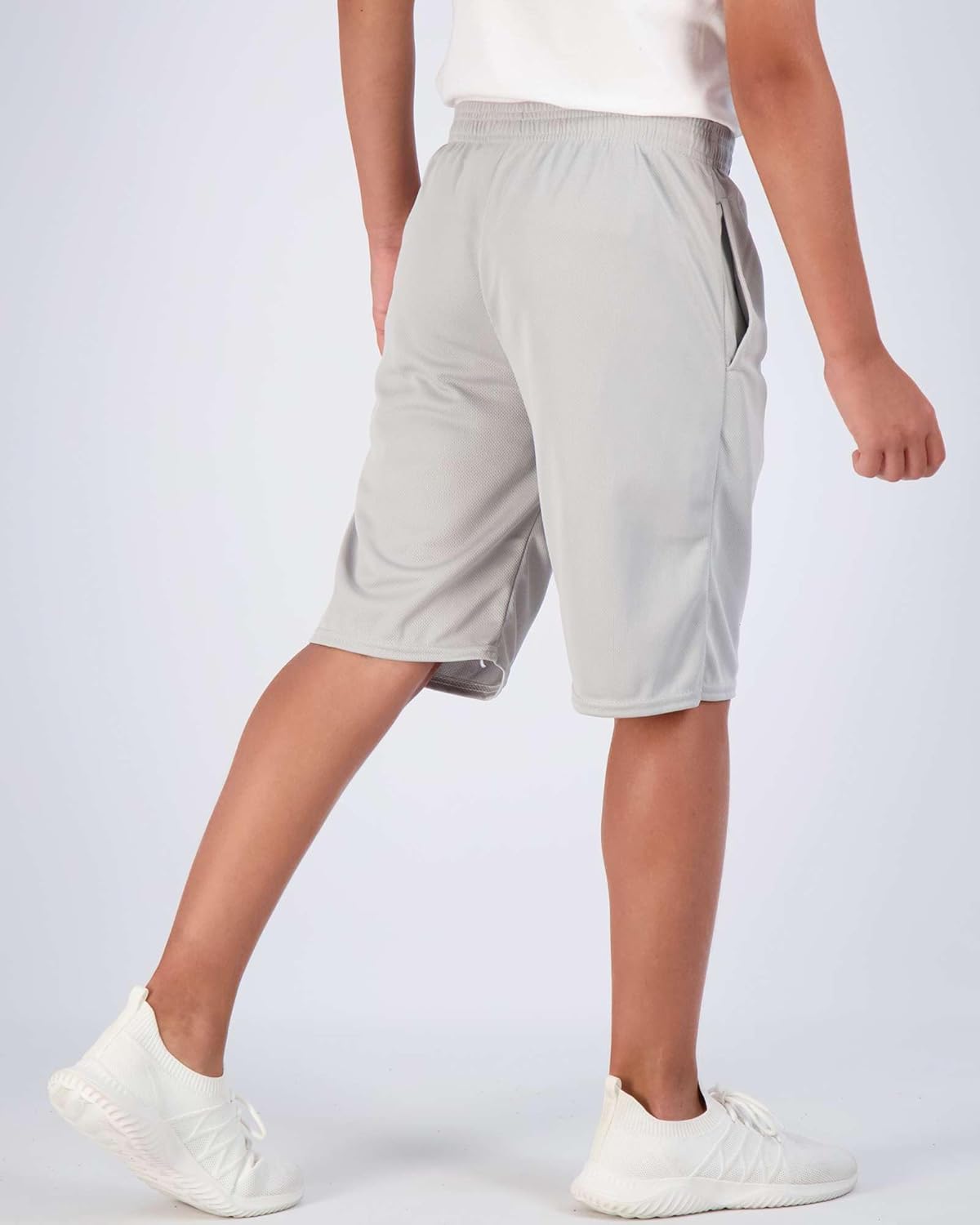 Real Essentials 5 Pack: Boys' Mesh Basketball Athletic Shorts with Pockets – Teen Kids Youth Quick Dry Soccer Running Gym - Image 5