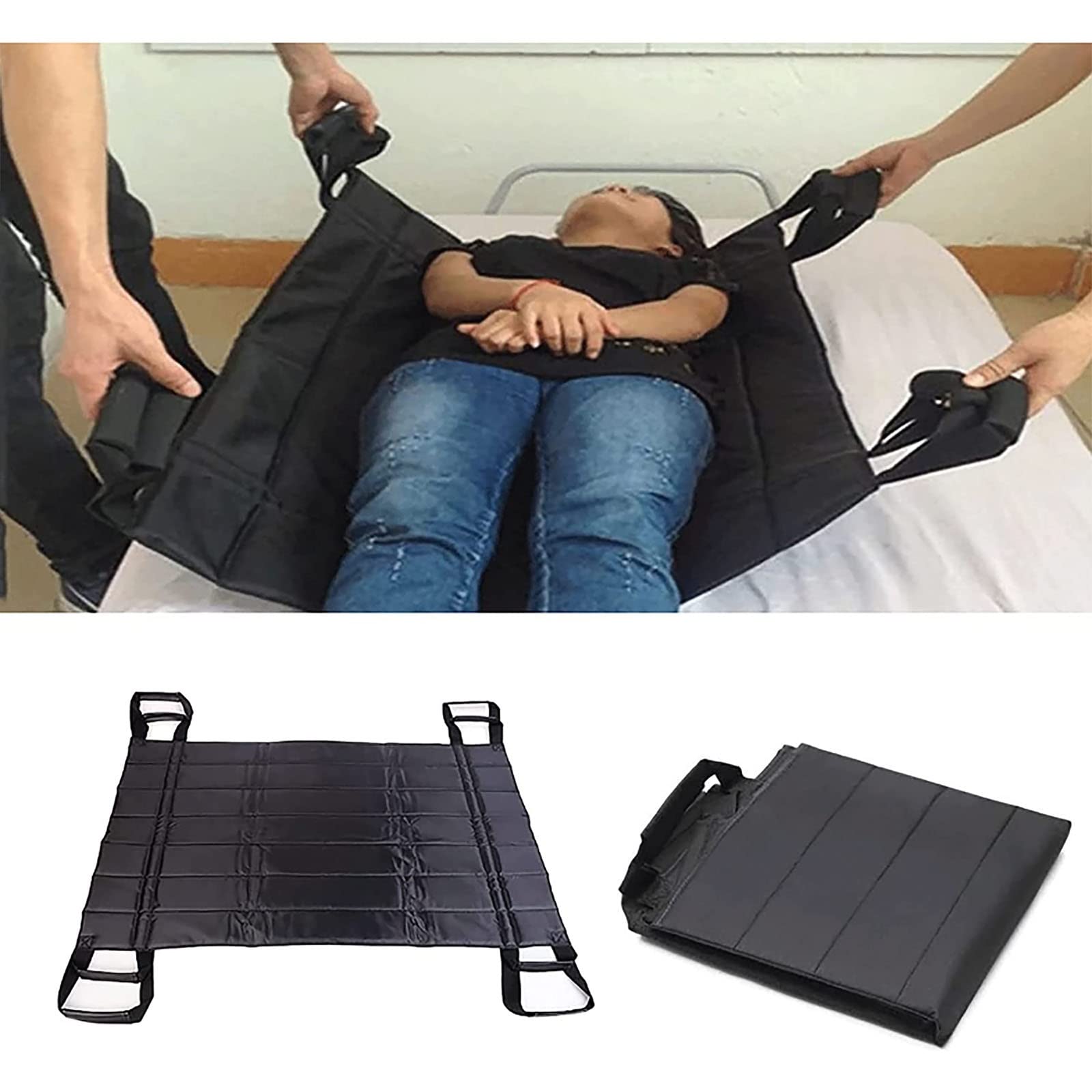 Camilla Plegable, Almohadillas de posicionamiento, sábana de extracción, sábana de elevación, tapete Protector para Cama de Hospital, Ropa de Cama de Hospital.