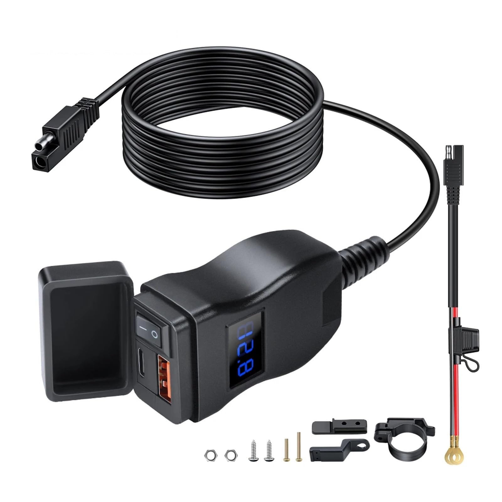 Amazon.co.jp: オートバイ USB 高速携帯充電器防水タイプ C