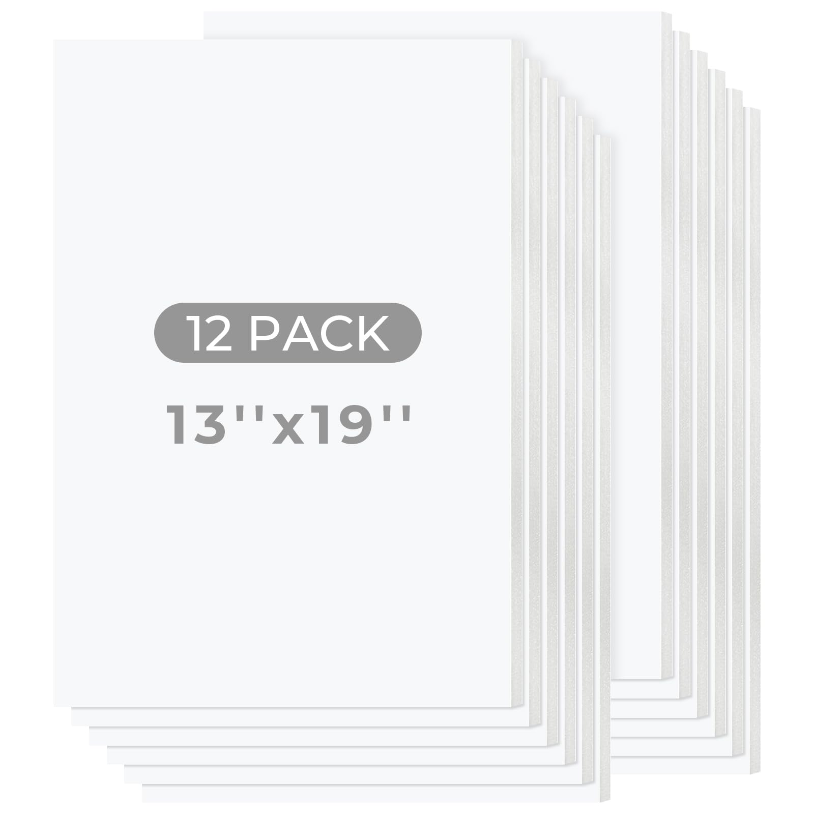 Planches en mousse 33 x 48 cm pour maquette et support d'affichage blanc
