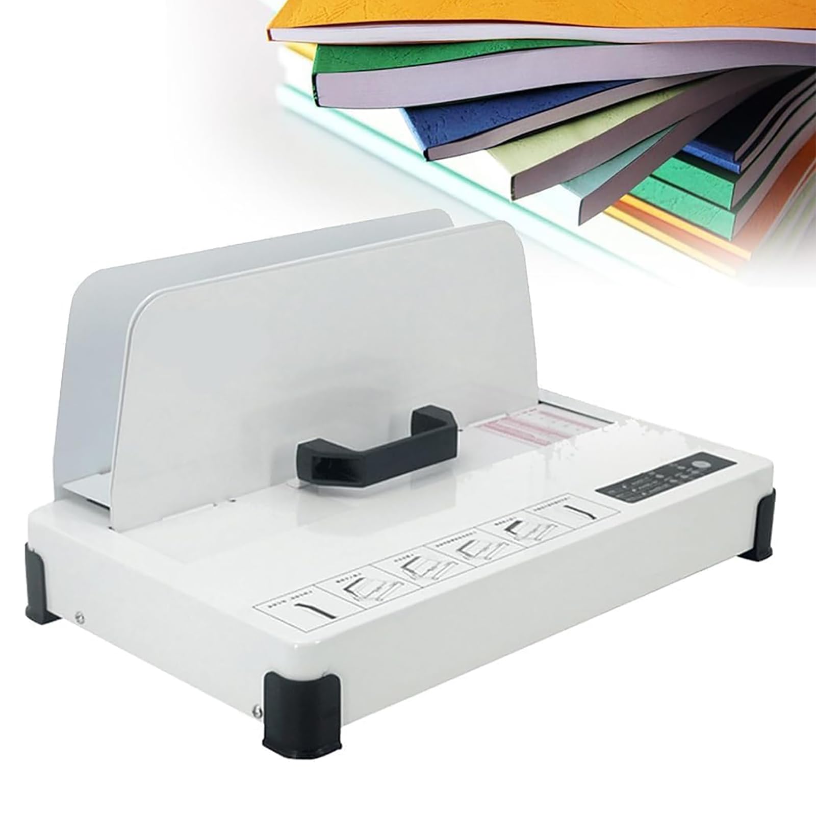 Termiczna maszyna do bindowania, segregator do dokumentów na gorąco, grubość wiązania 1-50 mm, długość 320 mm, grubość okładki 50-350G, 3 metody wiązania dla wydajnego introligatorstwa