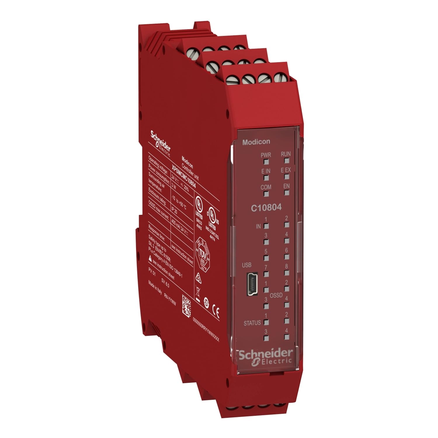 Schneider XPSMCMC10804, CPU 8 ingressi 4 Ossd singoli (EAN 3606481987068)