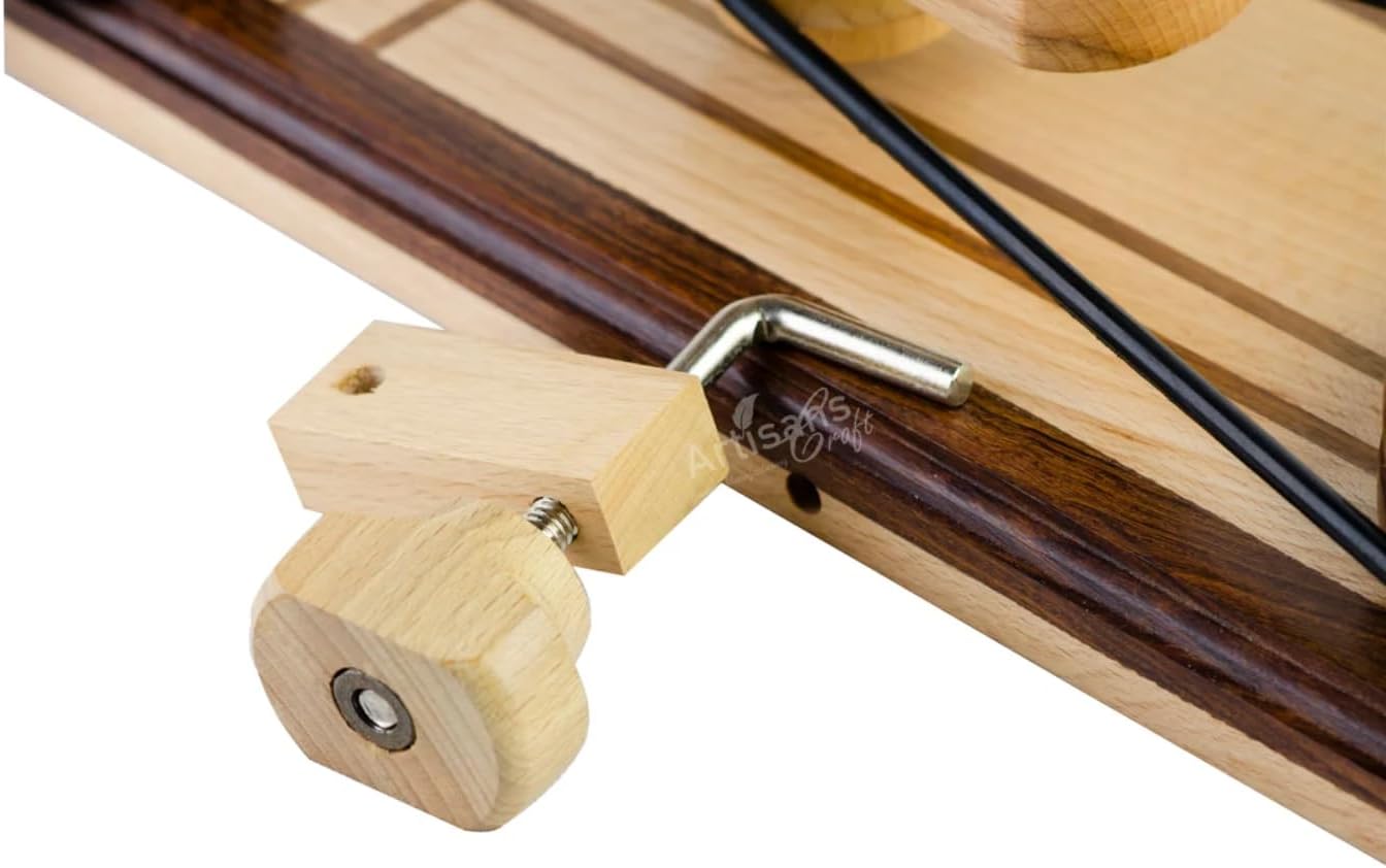 ArtsyCraftIn - Wooden Yarn Winder - Large Wooden Yarn Winder for Knitting & Crocheting Handcrafted - Heavy Duty Natural Ball Winder