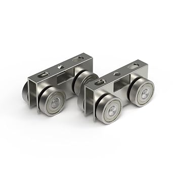 4 Wheel Light Duty Trolley Assembly for All 1-5/8" or Taller Strut Channel Set of 2