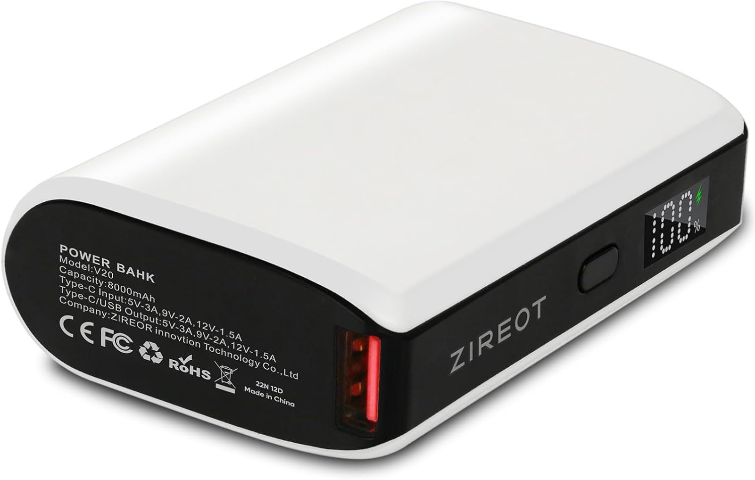 Zireot Battery Pack for USB Heated Blanket Heated Vest & USB Portable Heating Pad with High Power and Large Capacity