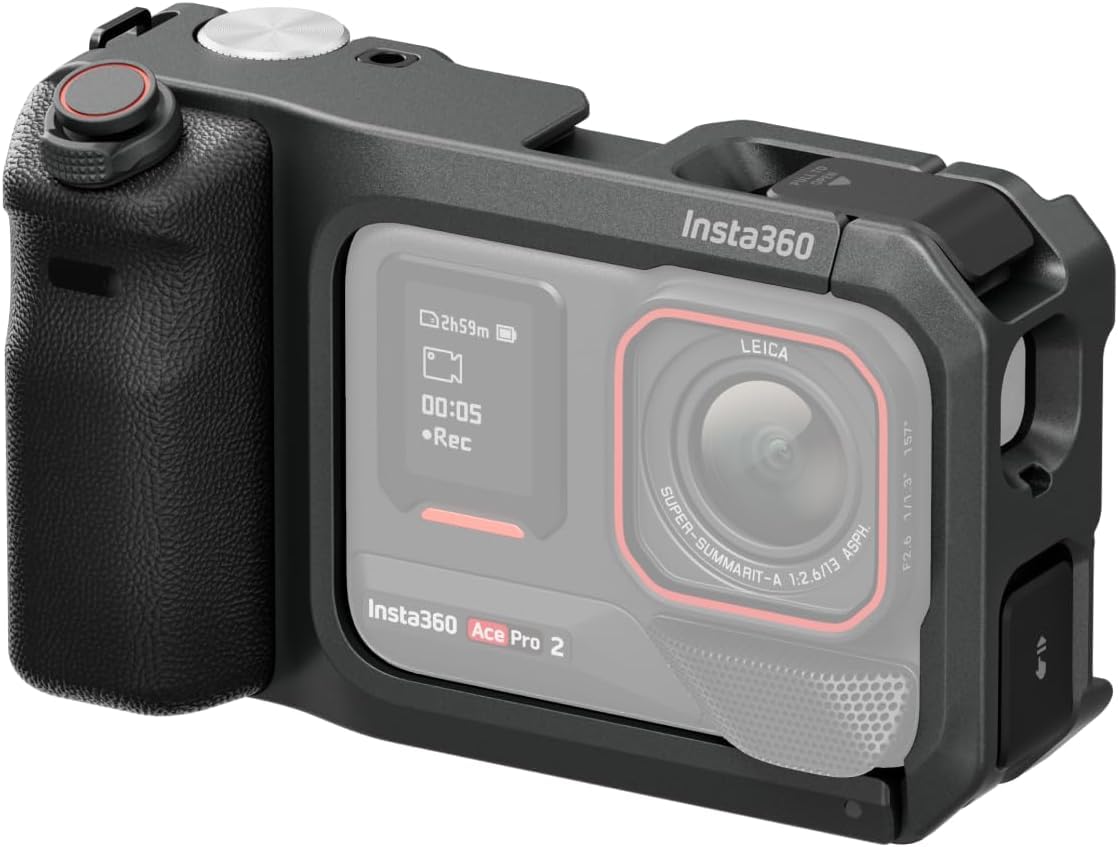 Insta360 Ace Pro 2 Xplorer Grip Pro Kit, Upgraded More Comfortable Grip, transforms Your Camera into The Ultimate Tool for Street Photography and