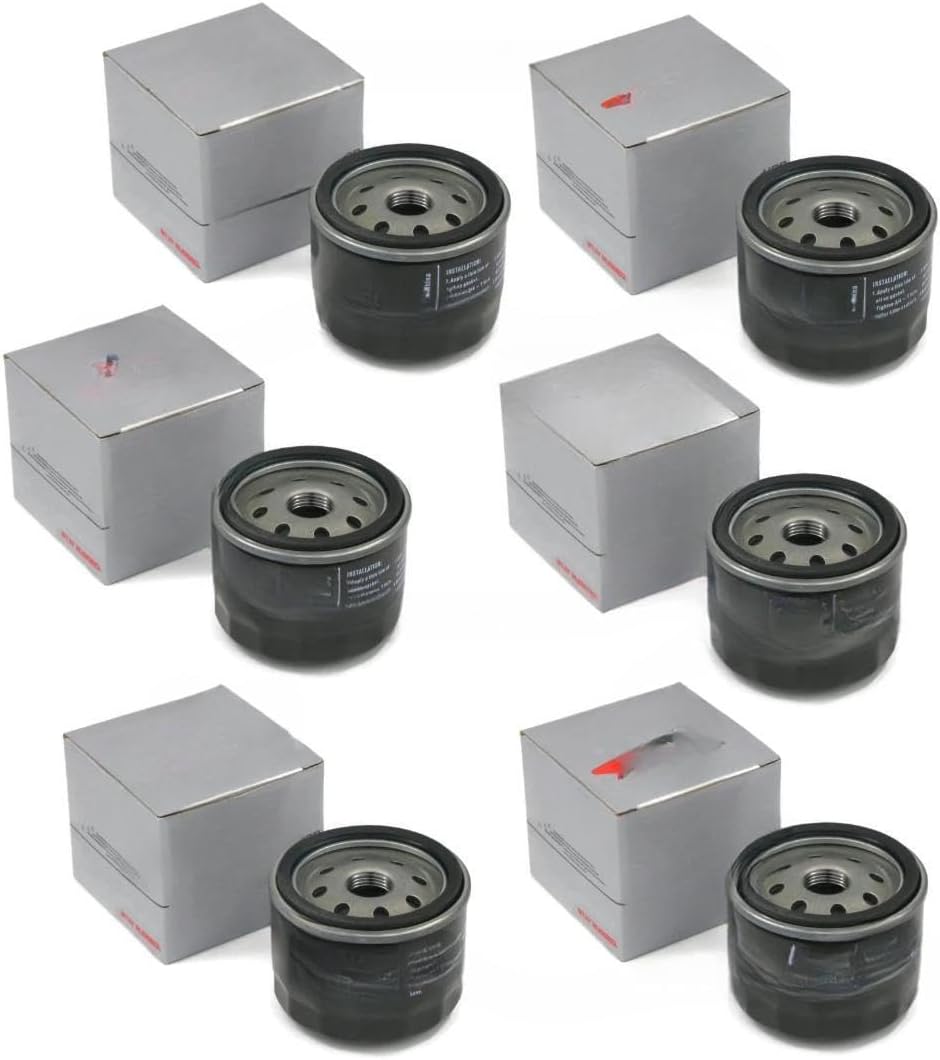 ACTIVLIFE for Set of 6 Oil Filters for Briggs & Stratton 104772-4025-01, 104772-4044-01, Filters, Oil, Briggs & Stratton, Compatibility
