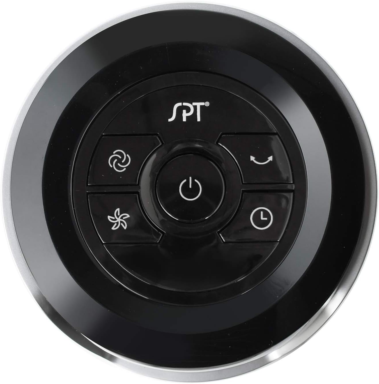SPT SF-1536BK: Tower Fan with Remote and Timer in Black