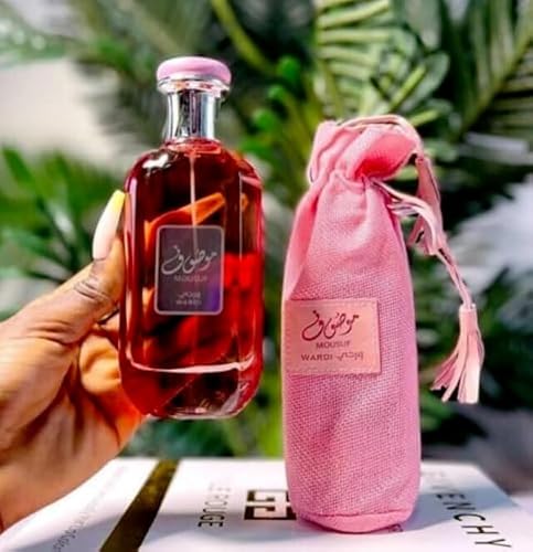 MOUSUF WARDI Eau de Parfum for Women, Oriental Scent, 100 ml, Spray, with White Musk and Cashmeran Base Notes