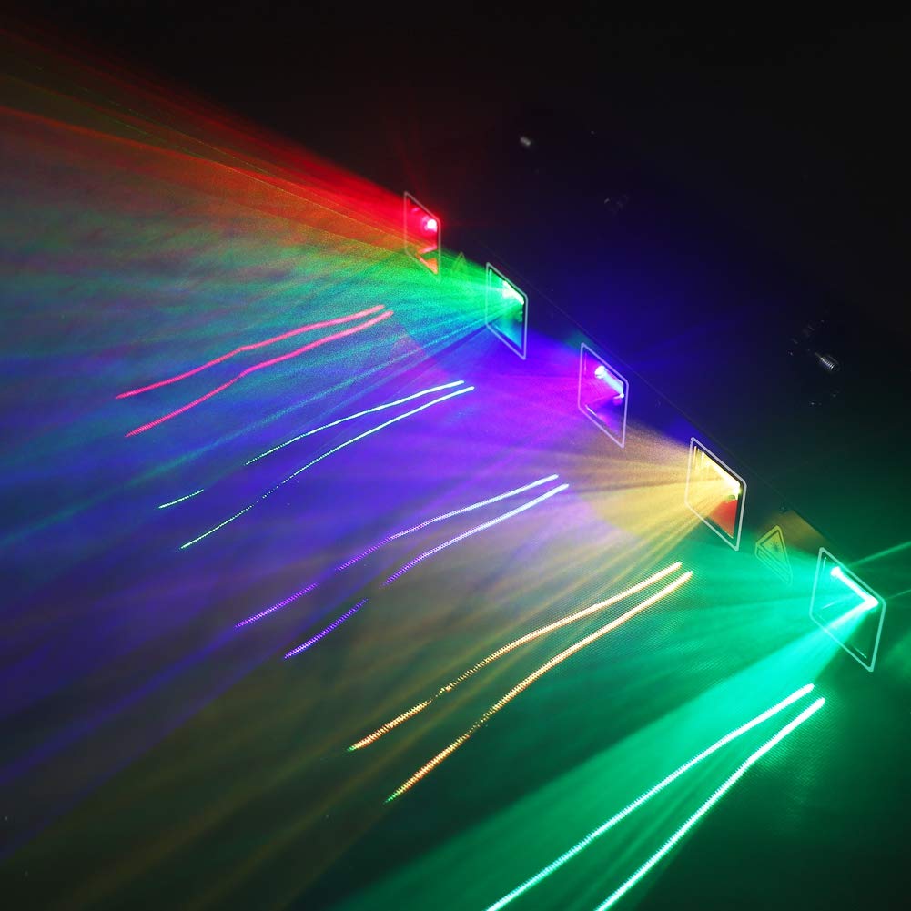 Stroboskop Disco Licht, UKing 4 in 1 RGBW lichteffekte, LED-Projektor Karaoke DJ Perform für Bühnenbeleuchtung für Zuhause Party Dancing Thanksgiving KTV Birthday