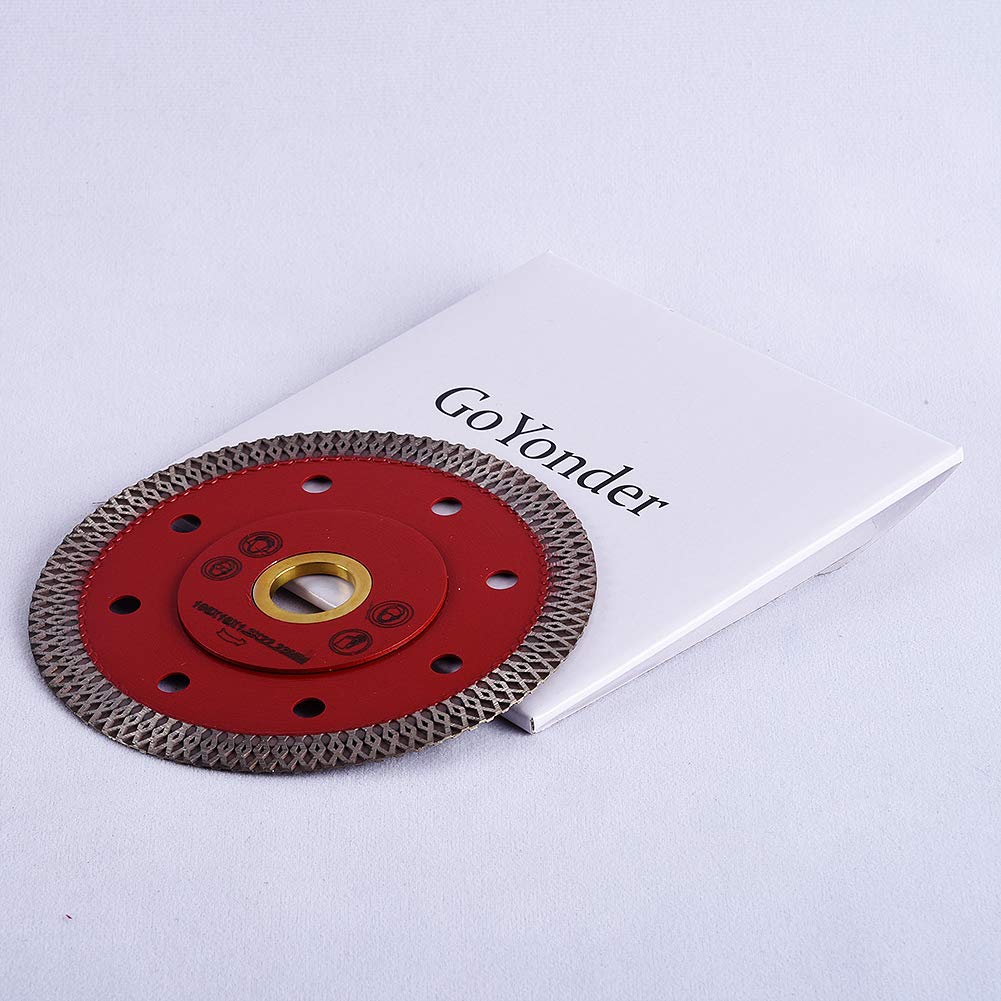 GoYonder Super Thin Diamond Ceramic Saw Blade Porcelain Cutting Blade for Cutting Ceramic Or Porcelain Tile (4-Inch (5pcs))